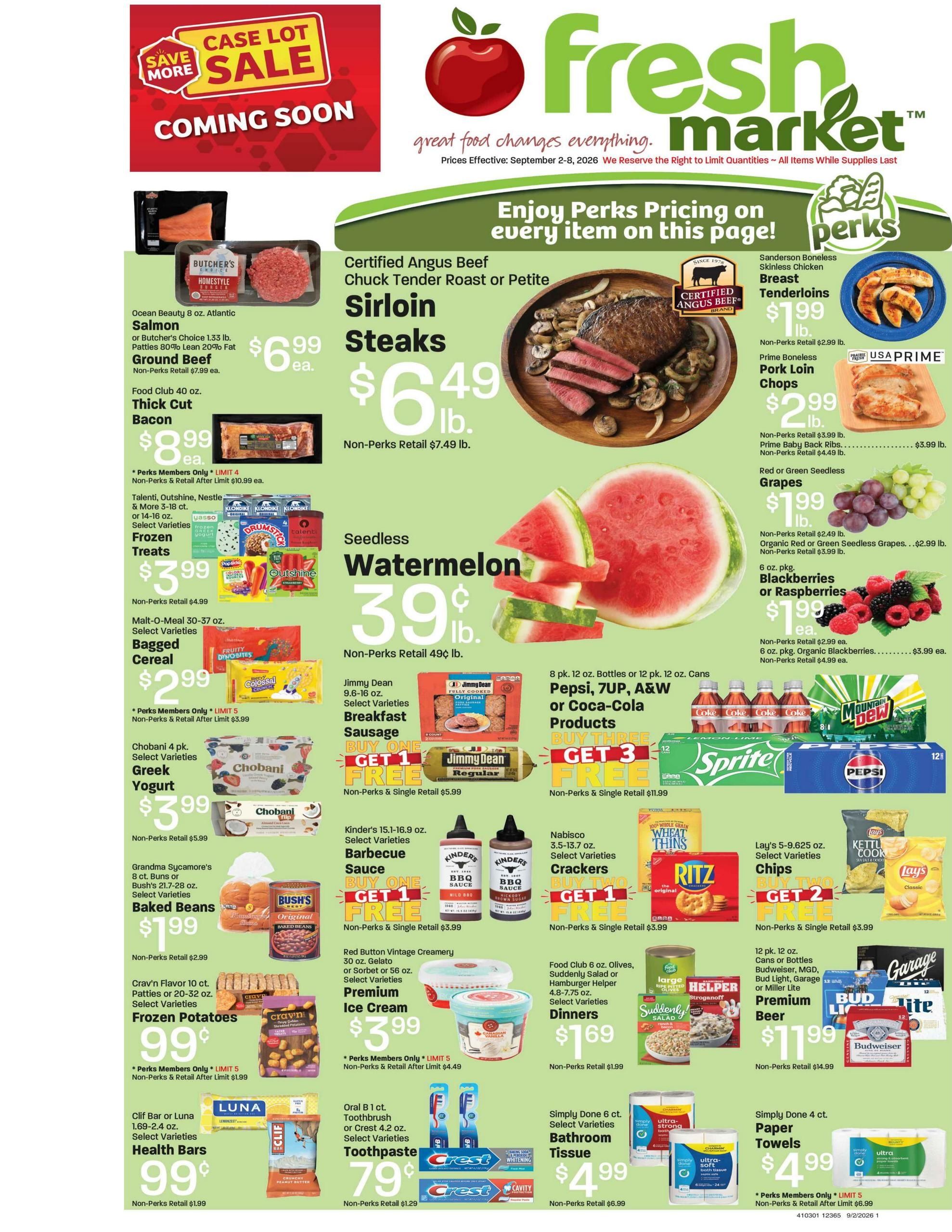 Fresh Market (Kamas Area, UT) Weekly Ad September 2 - 8, 2026