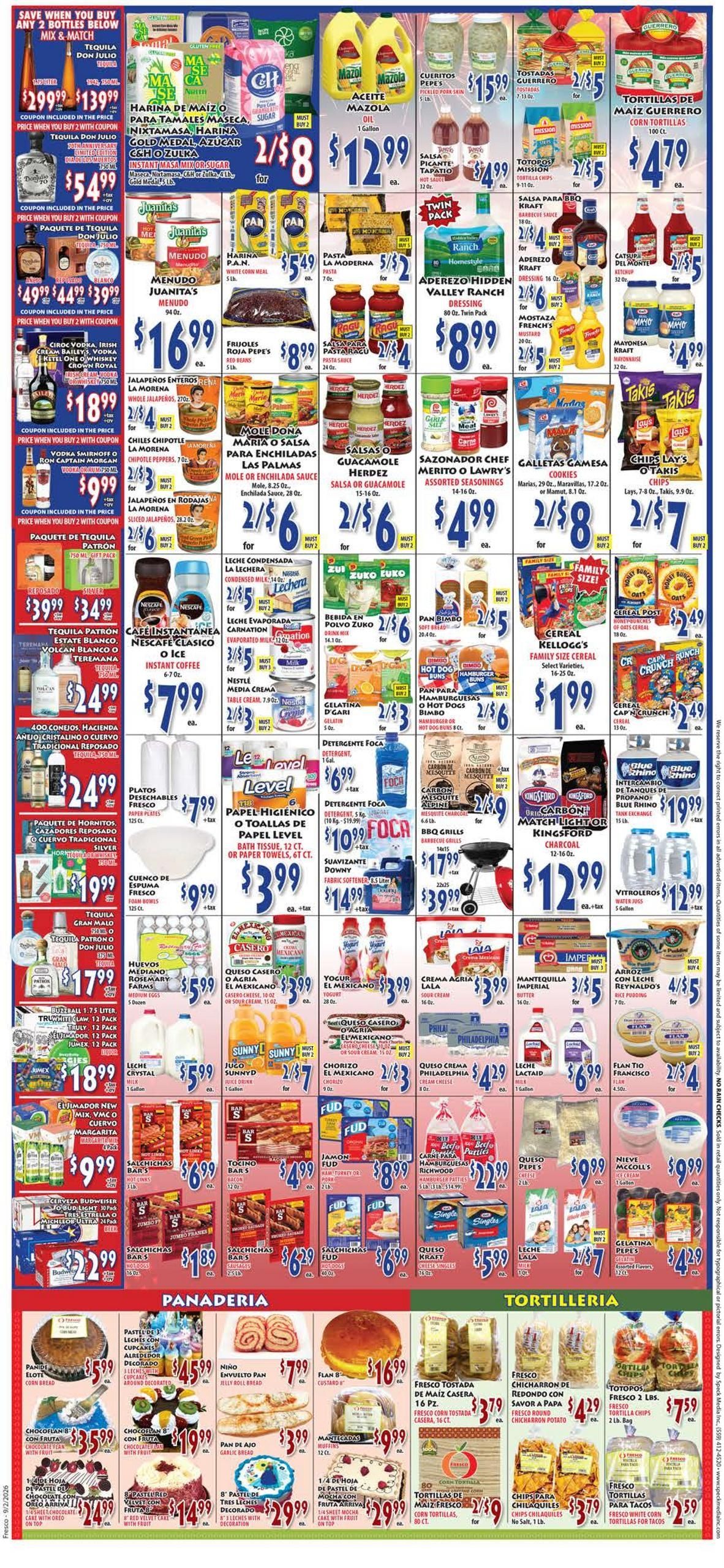 Fresco Supermarket Weekly Ad September 2 - 15, 2026