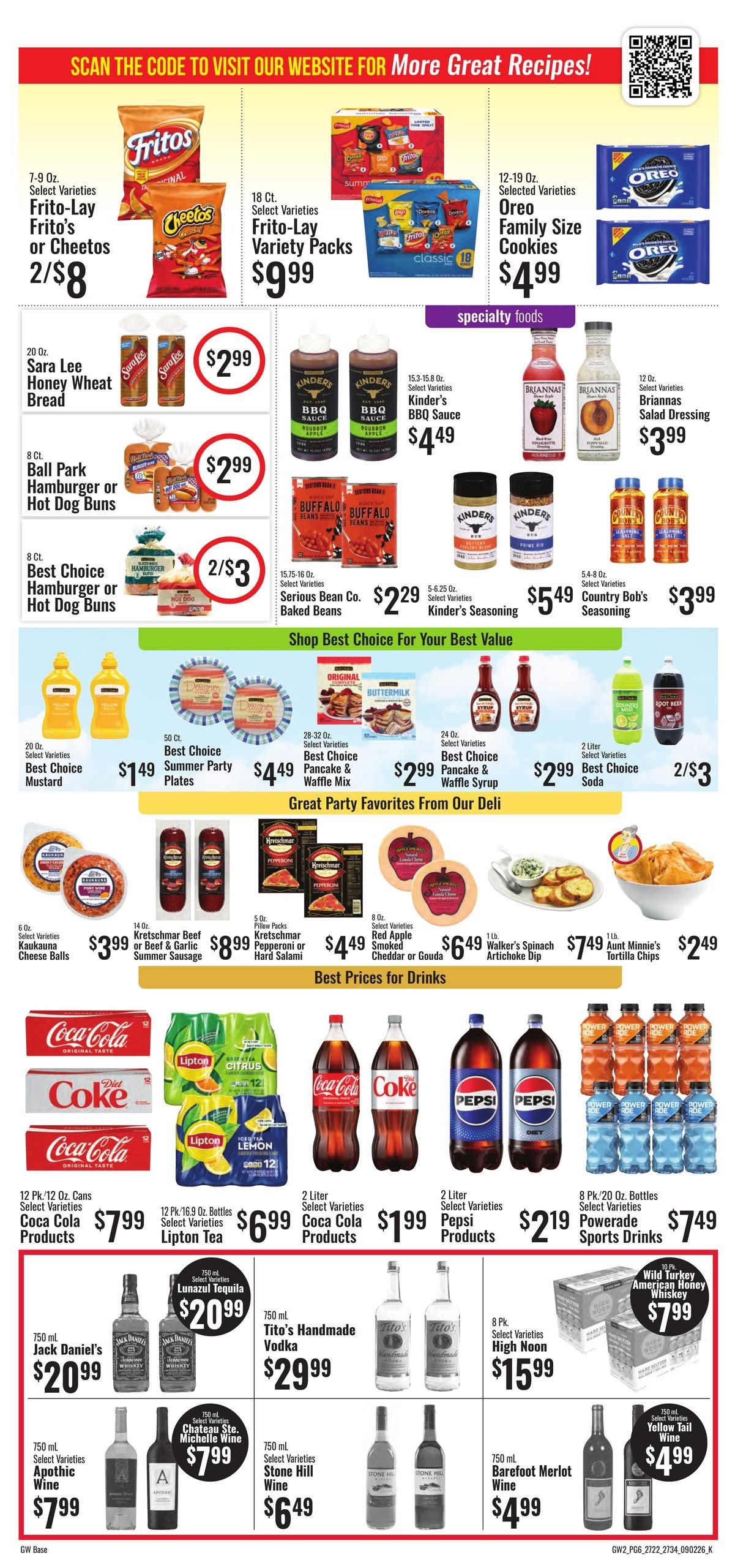 G&W Foods Weekly Ad August 26 - September 8, 2026