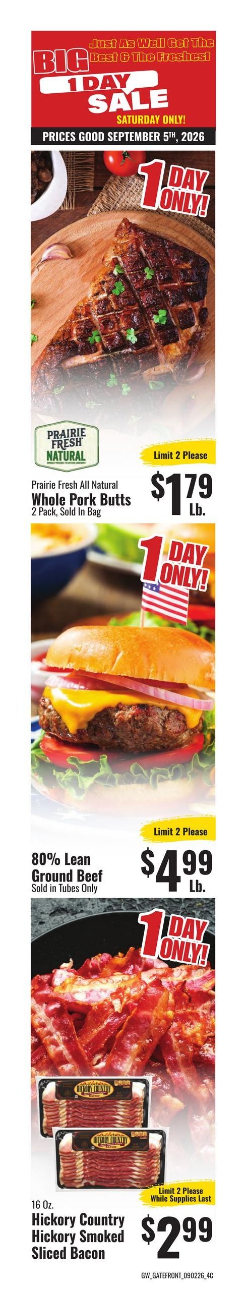 G&W Foods Weekly Ad August 26 - September 8, 2026