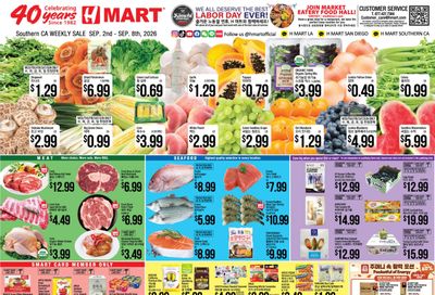 H Mart (Alhambra Area, CA) Weekly Ad September 2 - 8, 2026
