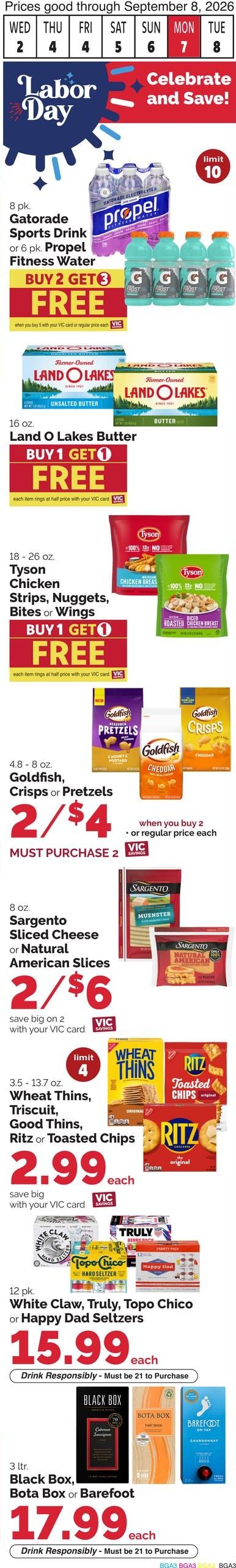 Harris Teeter (Charleston-North Charleston Area, SC) Weekly Ad September 2 - 8, 2026