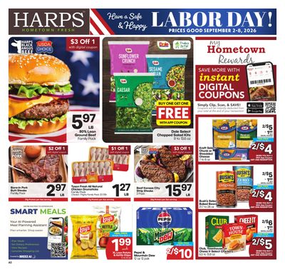 Harps Foods (Glenwood Area, AR) Weekly Ad September 2 - 8, 2026