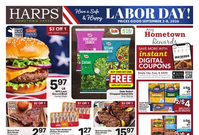 Harps Foods (Glenwood Area, AR) Weekly Ad September 2 - 8, 2026