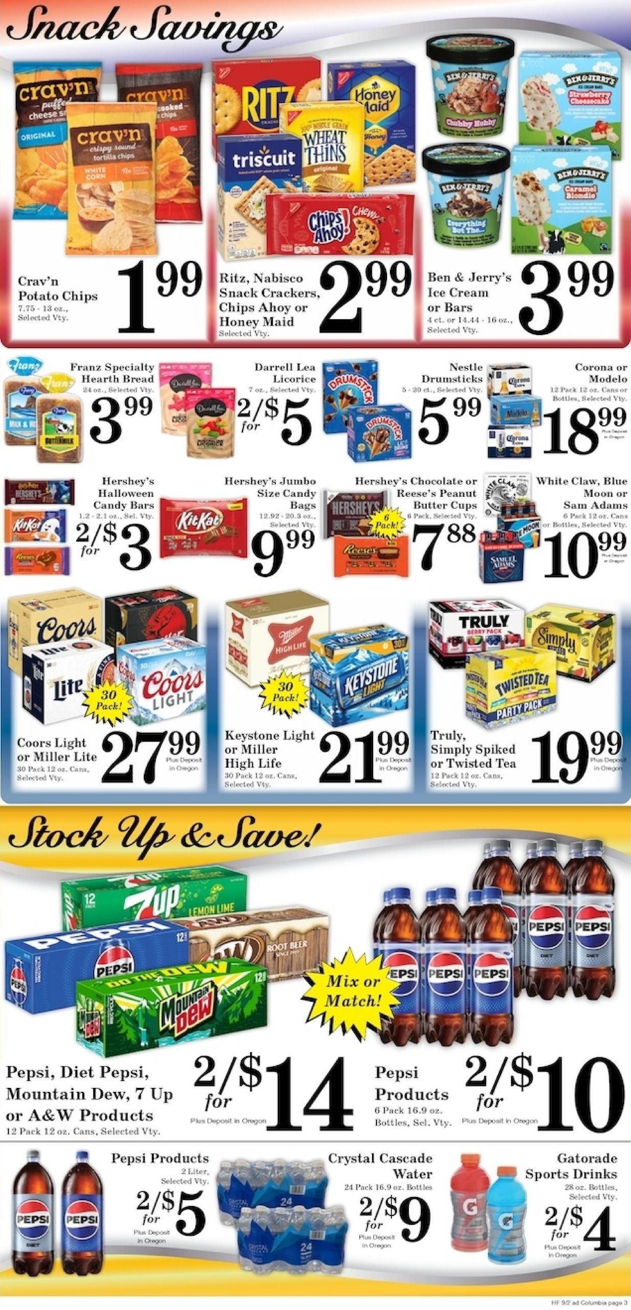 Harvest Foods (Boardman Area, OR) Weekly Ad September 2 - 8, 2026
