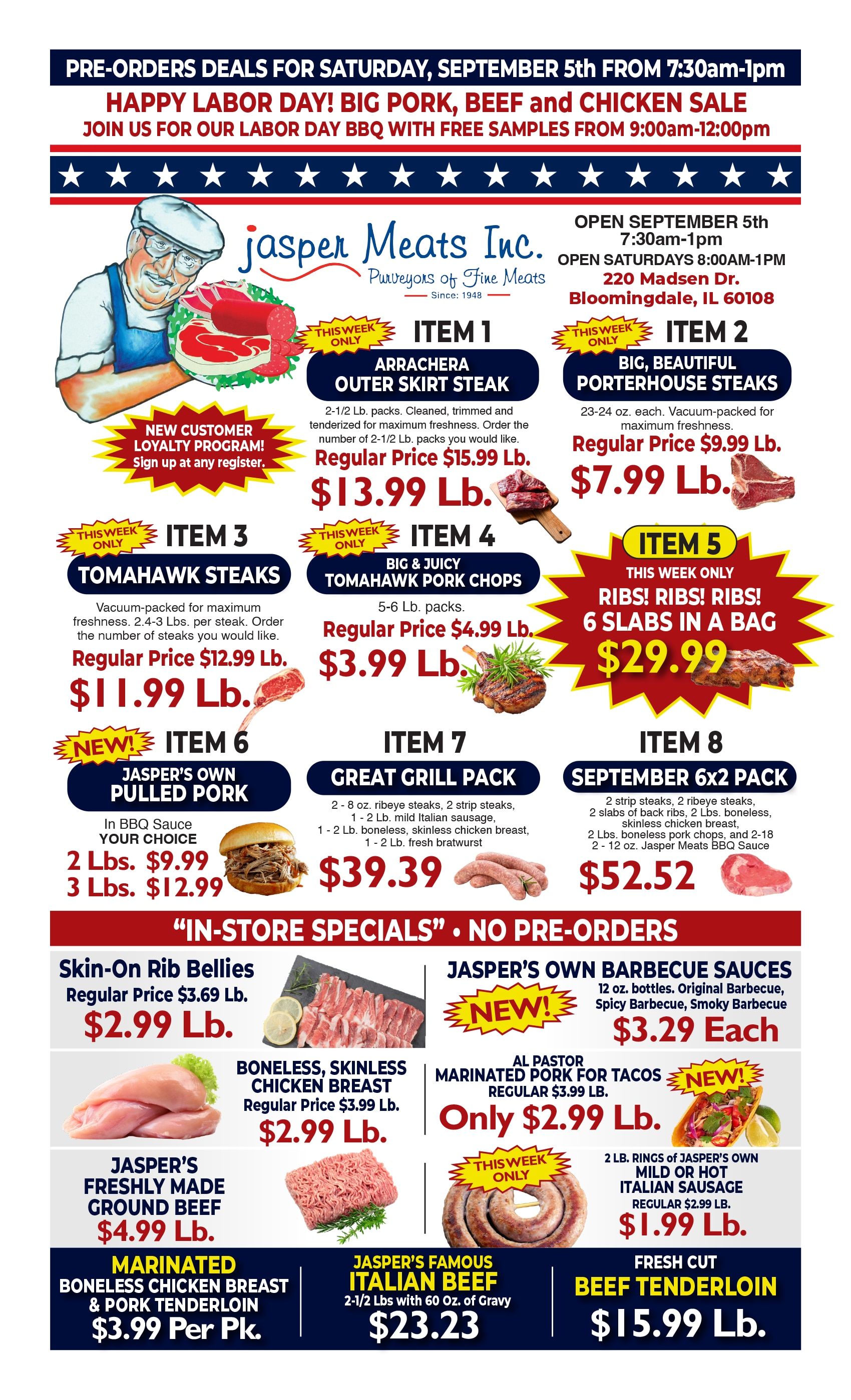 Jasper Meats Weekly Ad September 5 - 5, 2026