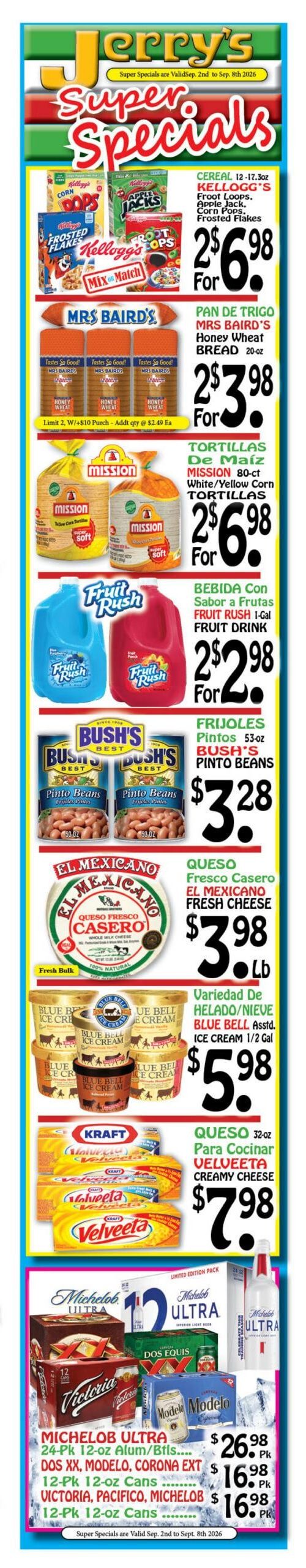 Jerry's Supermarkets Weekly Ad September 2 - 8, 2026