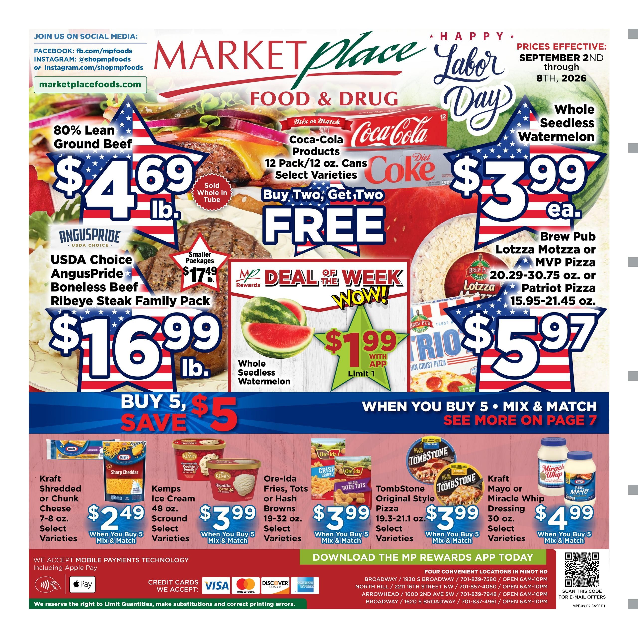 Marketplace Foods Weekly Ad September 2 - 8, 2026