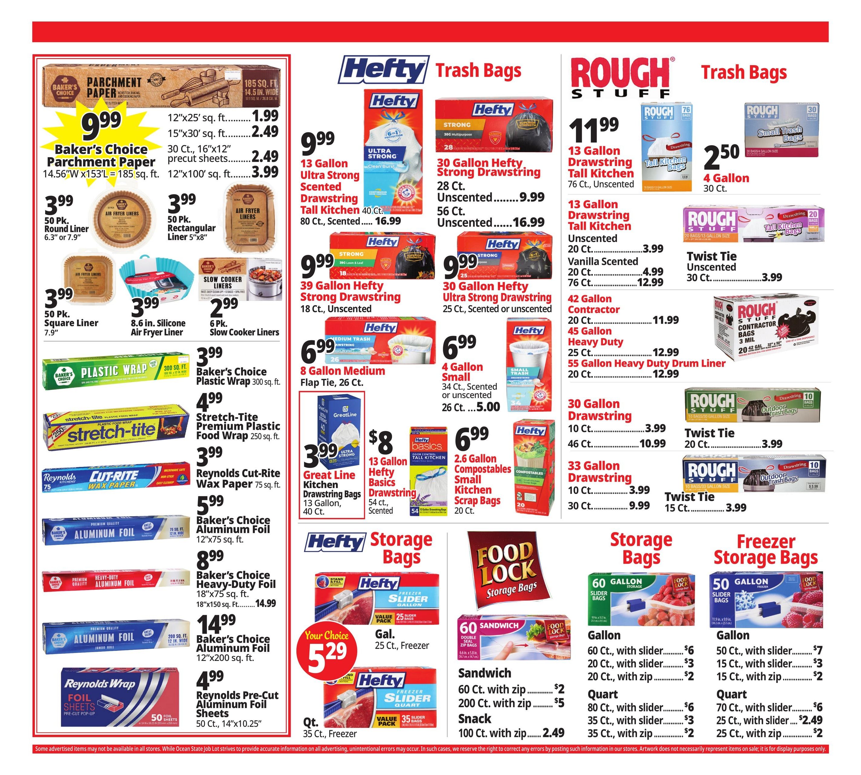 Ocean State Job Lot (Parcel Return Service Area, DC) Weekly Ad September 3 - 9, 2026