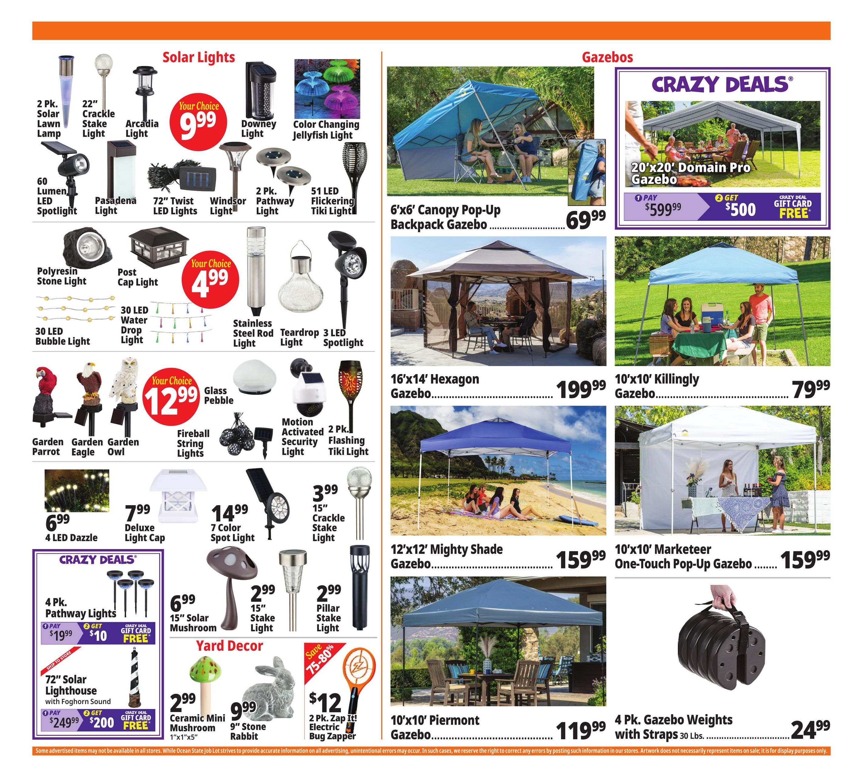 Ocean State Job Lot (Parcel Return Service Area, DC) Weekly Ad September 3 - 9, 2026