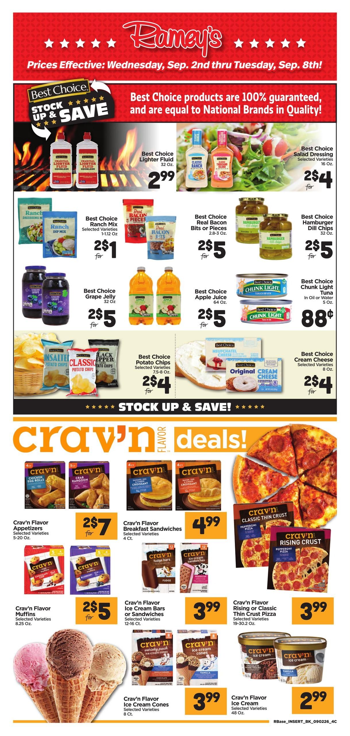Ramey's (Chatom Area, AL) Weekly Ad September 2 - 8, 2026