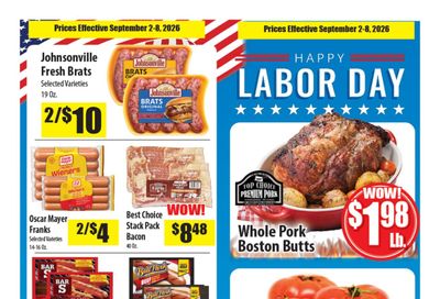 Town & Country Supermarket (Jadwin Area, MO) Weekly Ad September 2 - 8, 2026