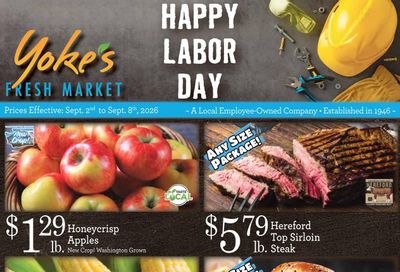 Yoke's Fresh Market (Pinehurst Area, ID) Weekly Ad September 2 - 8, 2026