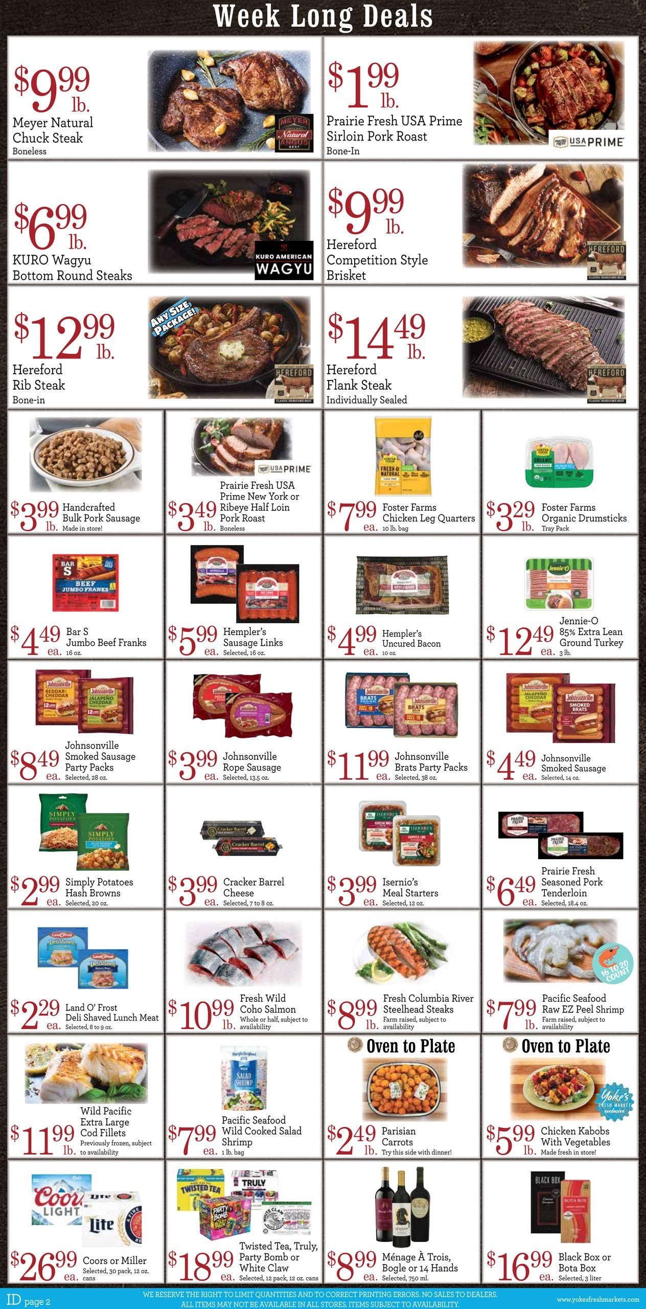 Yoke's Fresh Market (Pinehurst Area, ID) Weekly Ad September 2 - 8, 2026