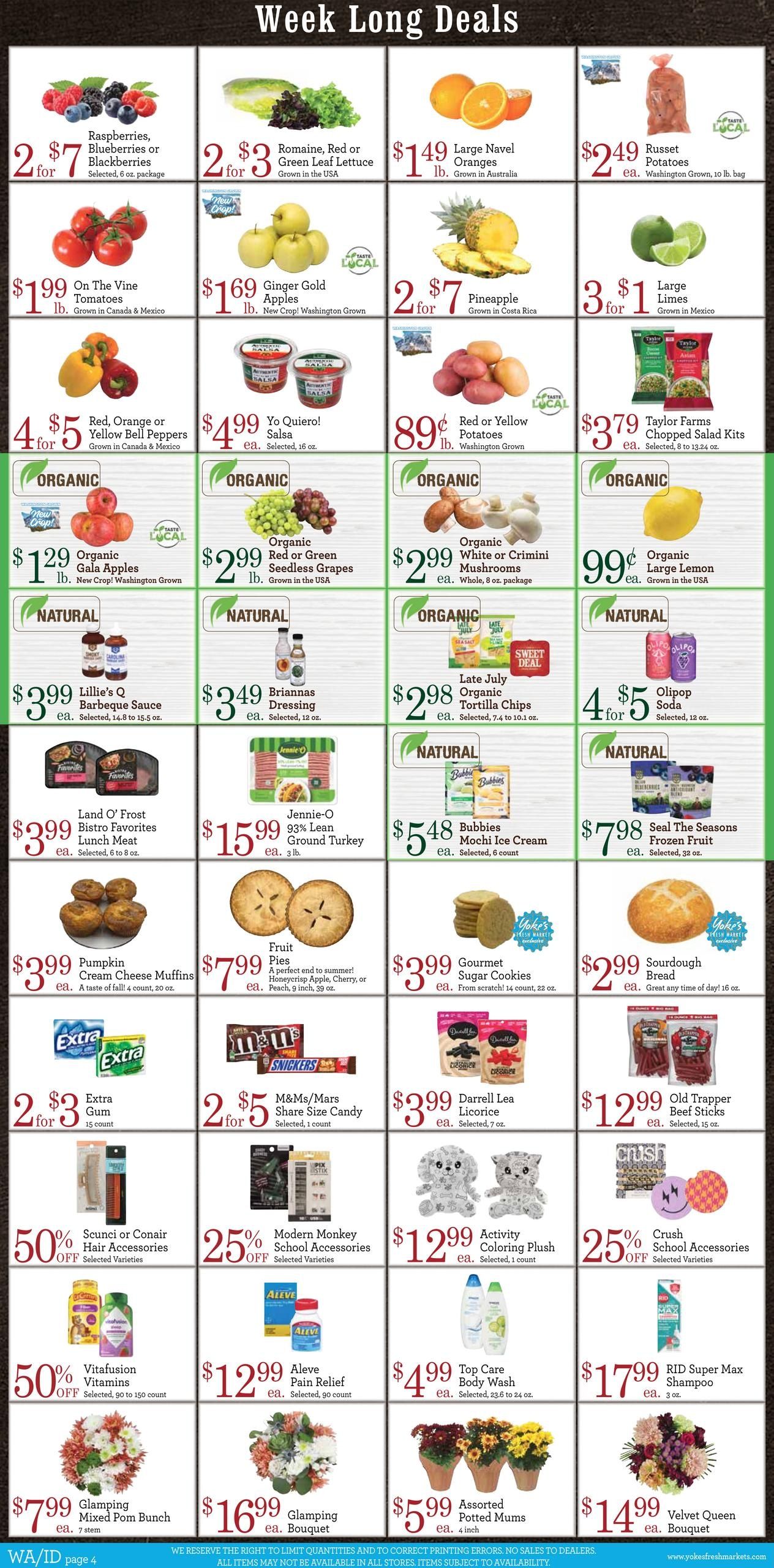 Yoke's Fresh Market (Pinehurst Area, ID) Weekly Ad September 2 - 8, 2026