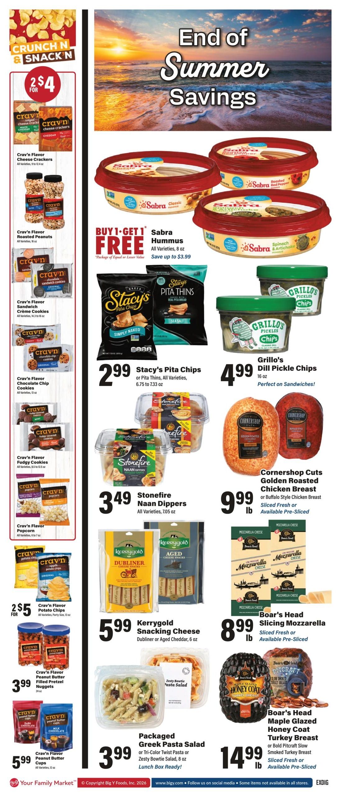 Big Y (Brockton Area, MA) Weekly Ad September 3 - 9, 2026