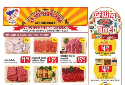 El Ahorro Supermarket (Grand Prairie Area, TX) Weekly Ad September 2 - 8, 2026