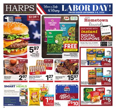 Harps Foods (Harrison Area, AR) Weekly Ad September 2 - 8, 2026