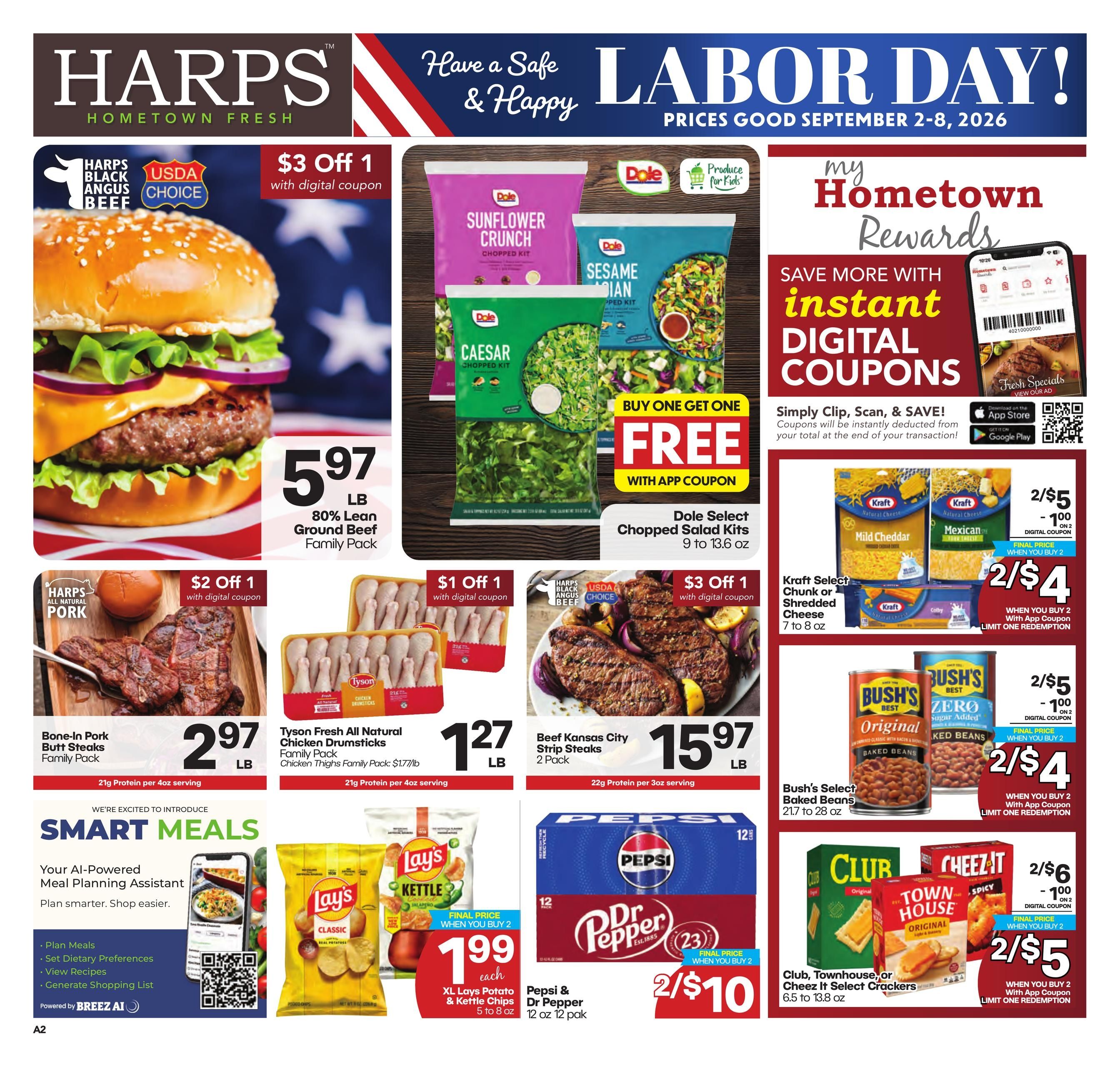 Harps Foods (Harrison Area, AR) Weekly Ad September 2 - 8, 2026