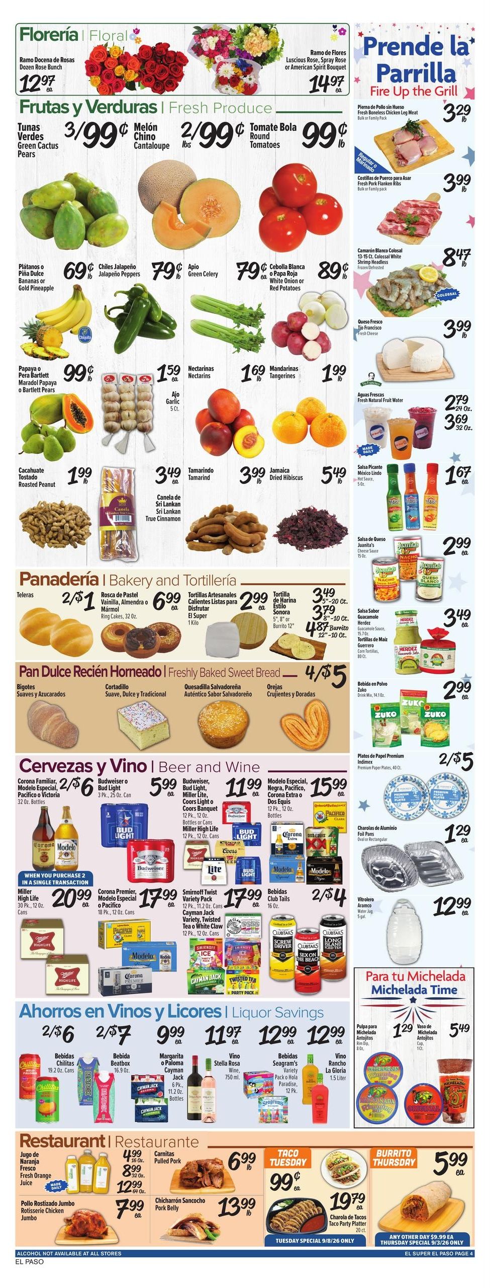 El Super (El Paso Area, TX) Weekly Ad September 2 - 8, 2026