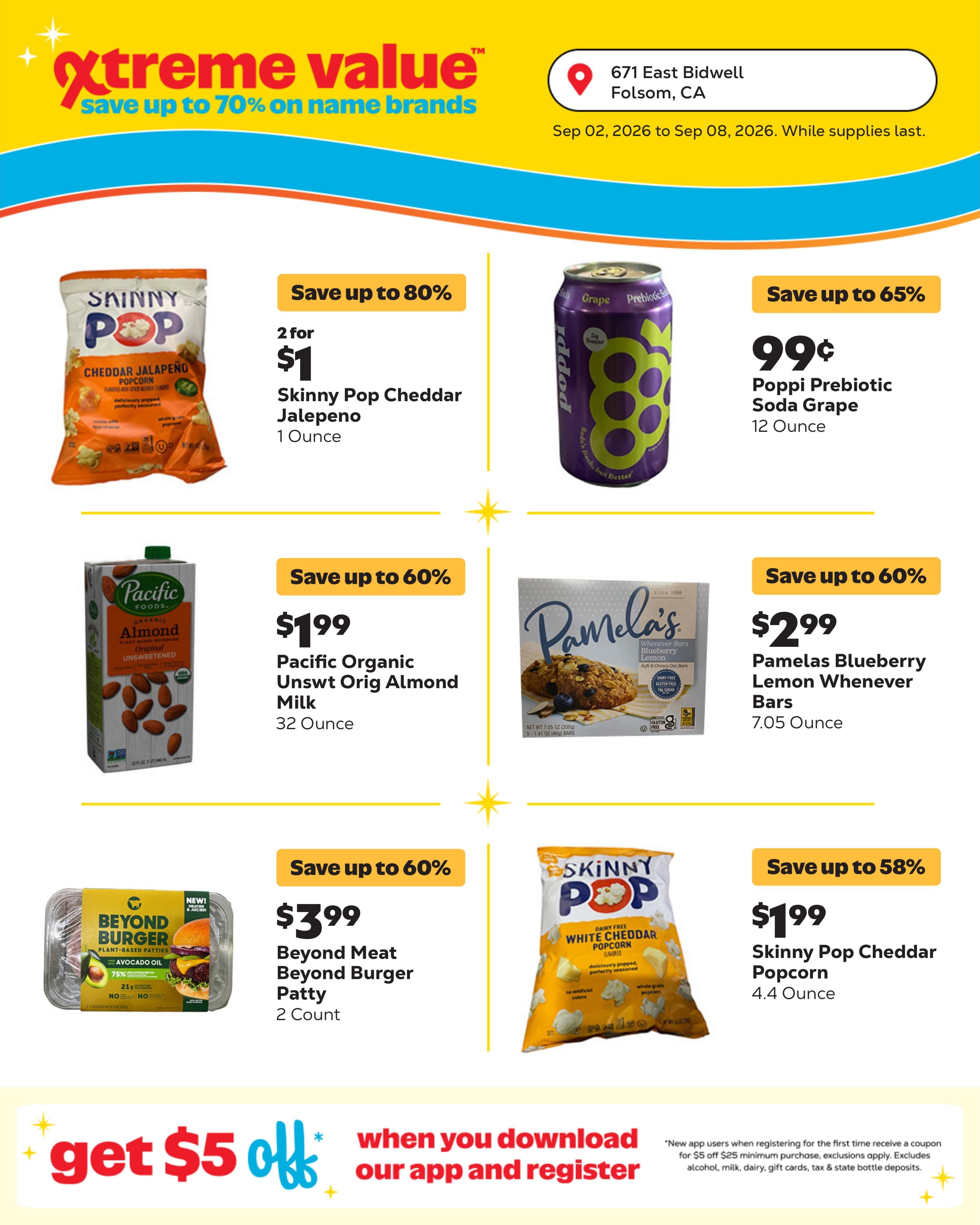 Grocery Outlet (Folsom Area, CA) Weekly Ad September 2 - 8, 2026