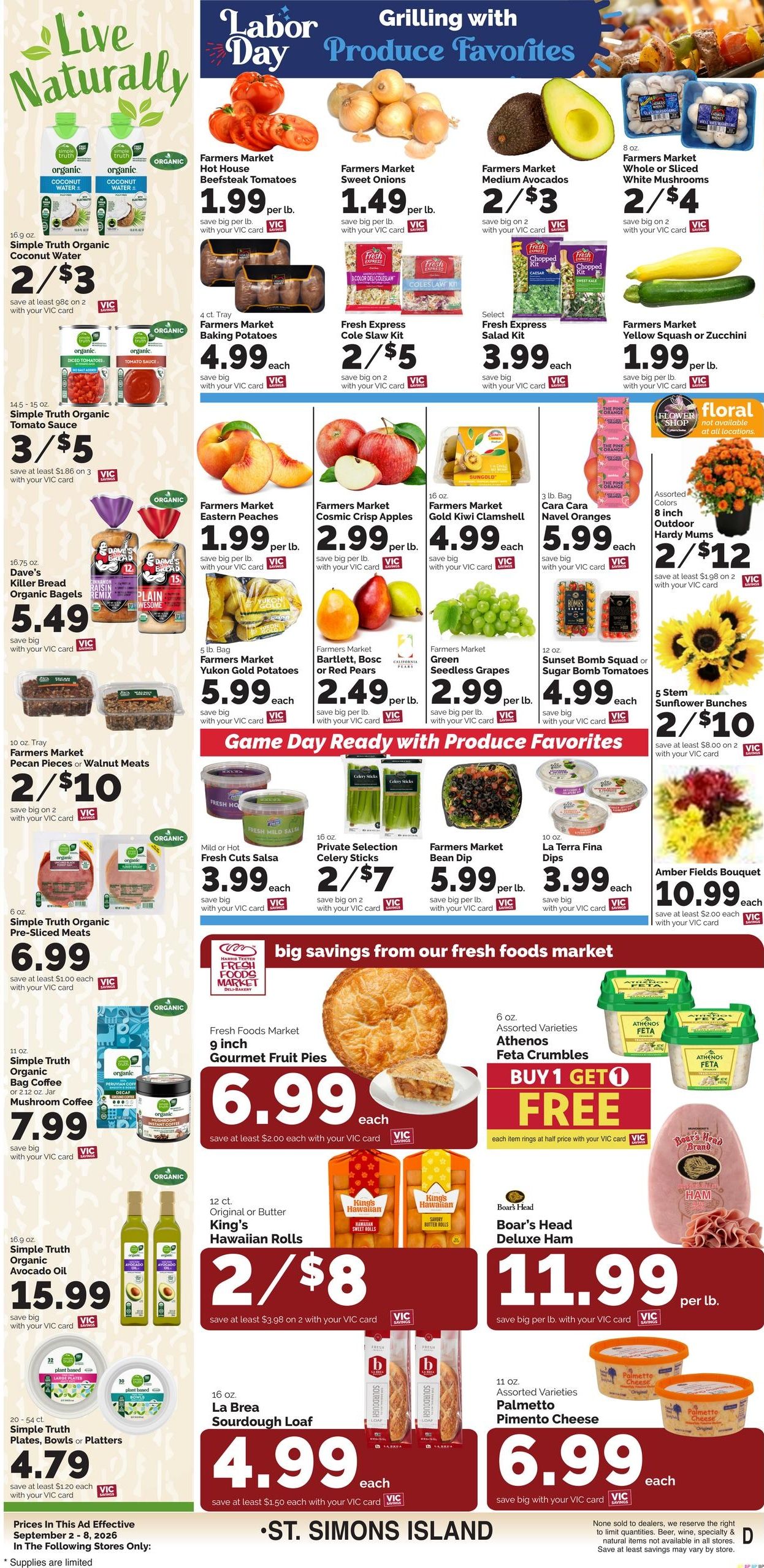 Harris Teeter (Saint Simons Island Area, GA) Weekly Ad September 2 - 8, 2026
