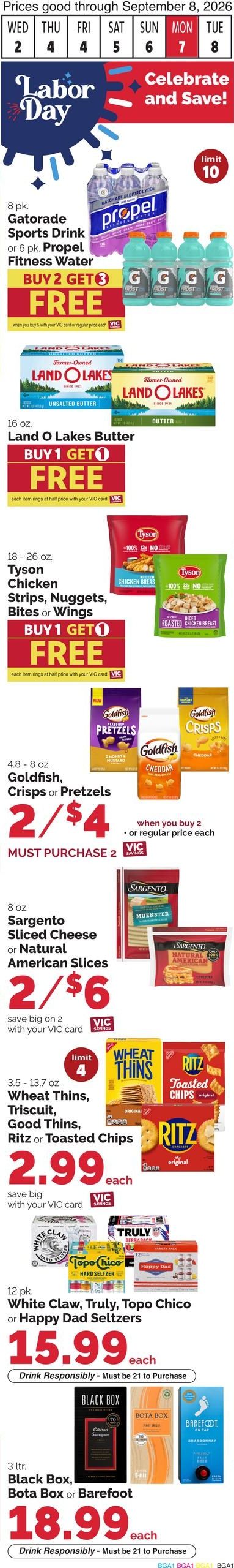 Harris Teeter (Saint Simons Island Area, GA) Weekly Ad September 2 - 8, 2026