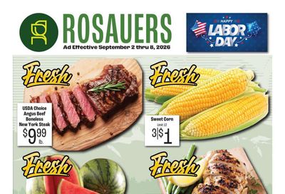Rosauers (Missoula Area, MT) Weekly Ad September 2 - 8, 2026