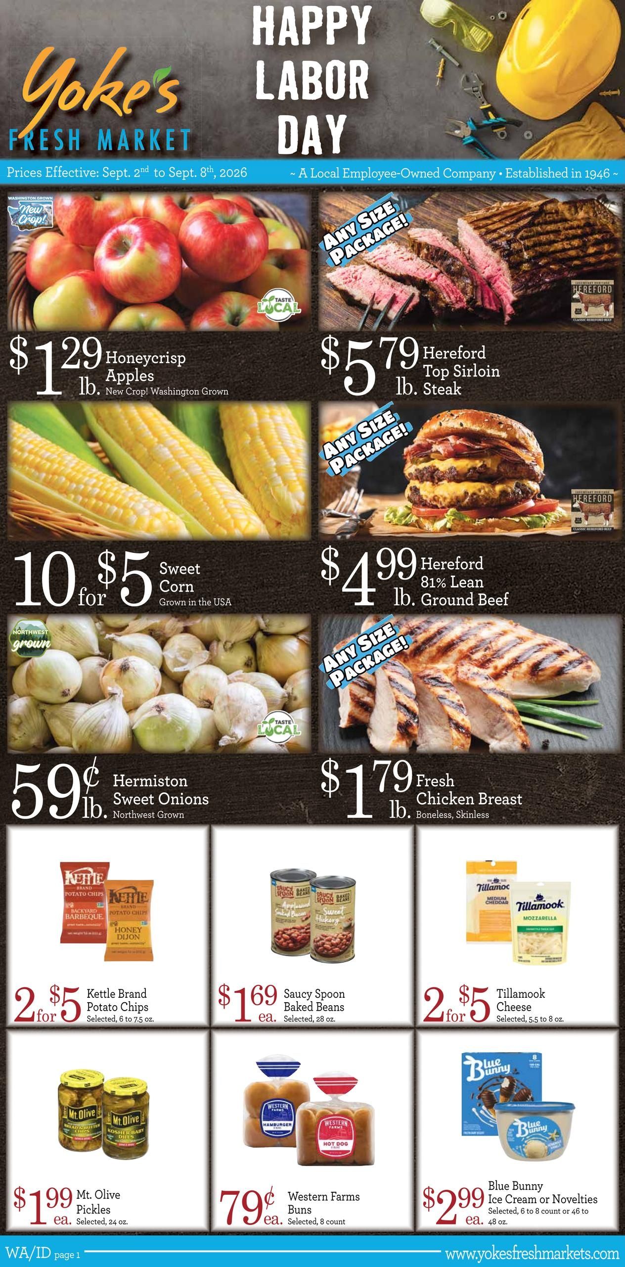 Yoke's Fresh Market (Spokane-Spokane Valley Area, WA) Weekly Ad September 2 - 8, 2026