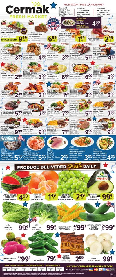 Cermak Fresh Market (Chicago-Oak Park Area, IL) Weekly Ad September 2 - 8, 2026