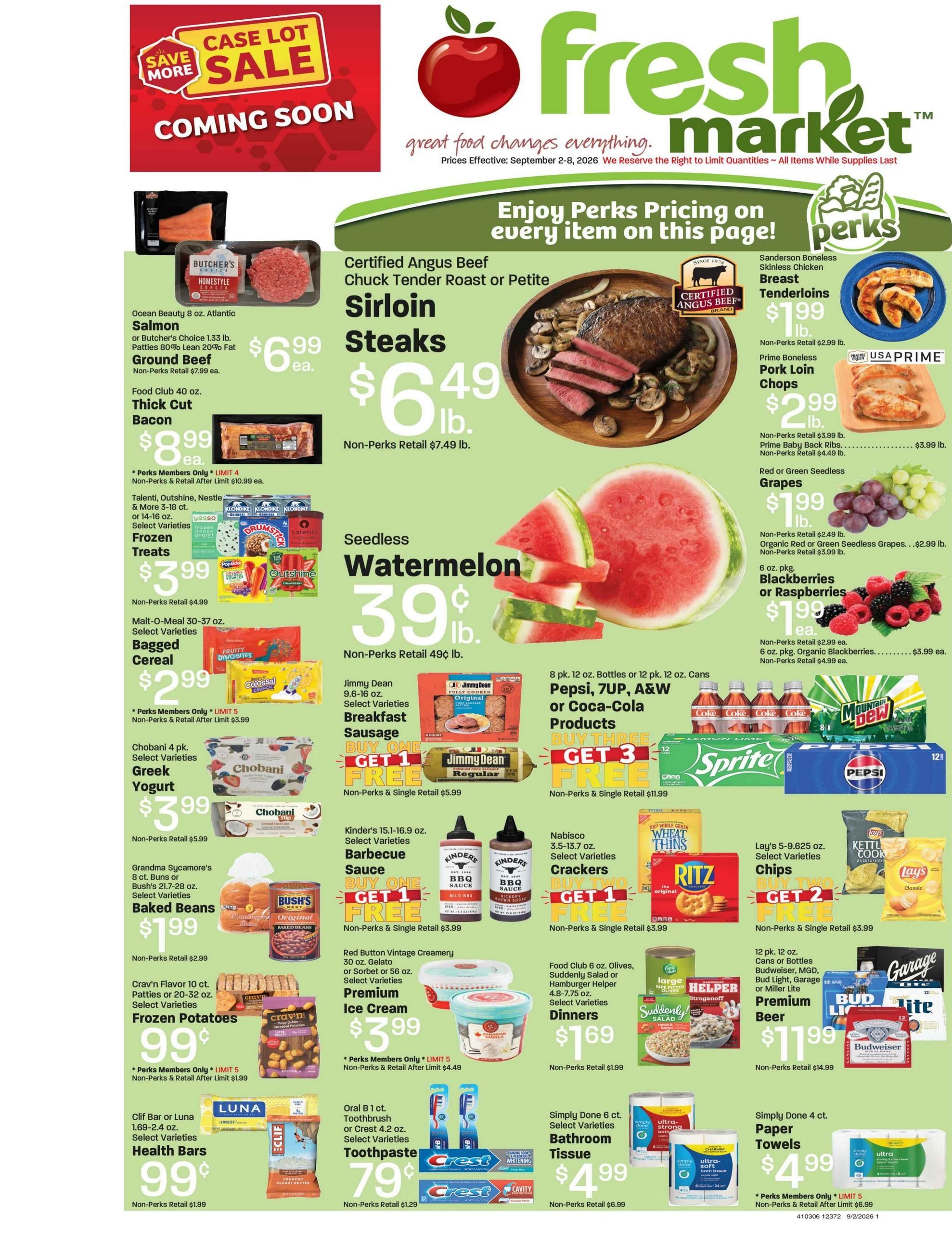 Fresh Market (Salt Lake City-West Valley City Area, UT) Weekly Ad September 2 - 8, 2026
