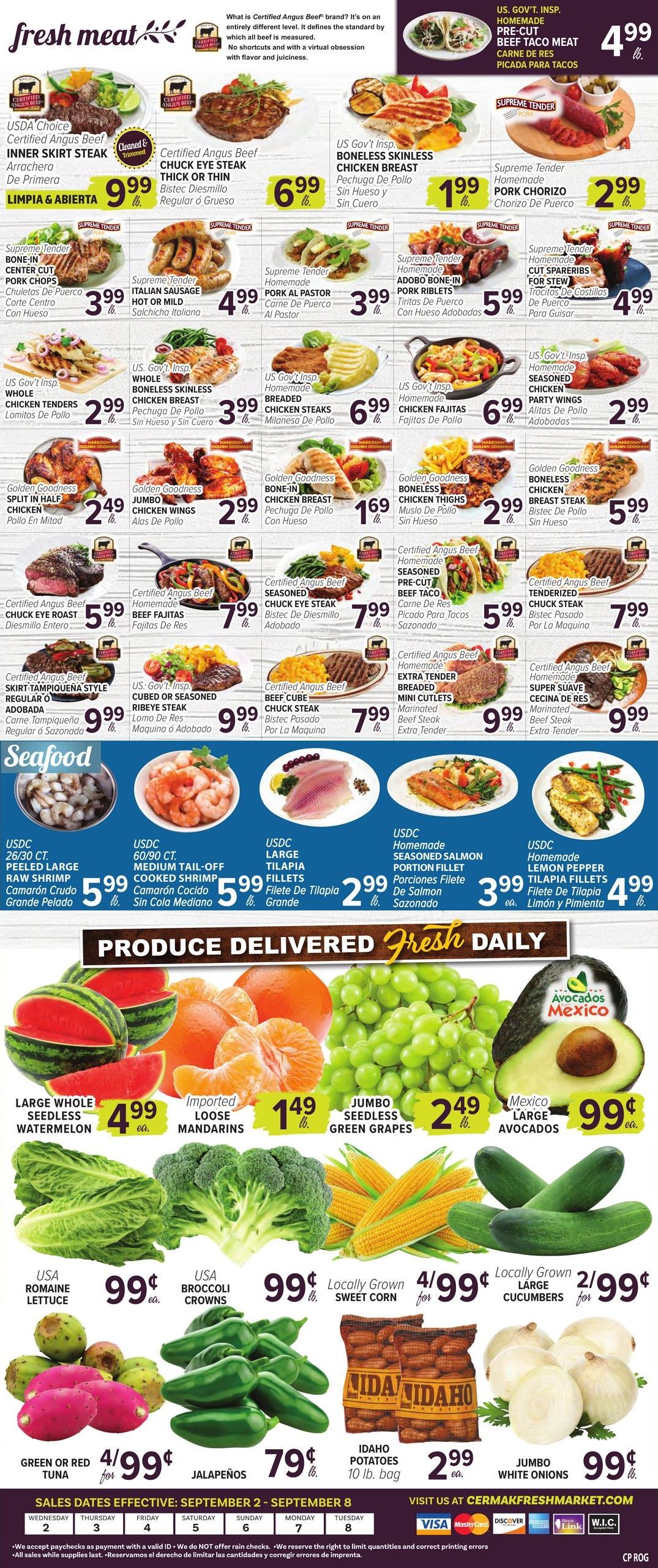 Cermak Fresh Market (Evanston Area, IL) Weekly Ad September 2 - 8, 2026