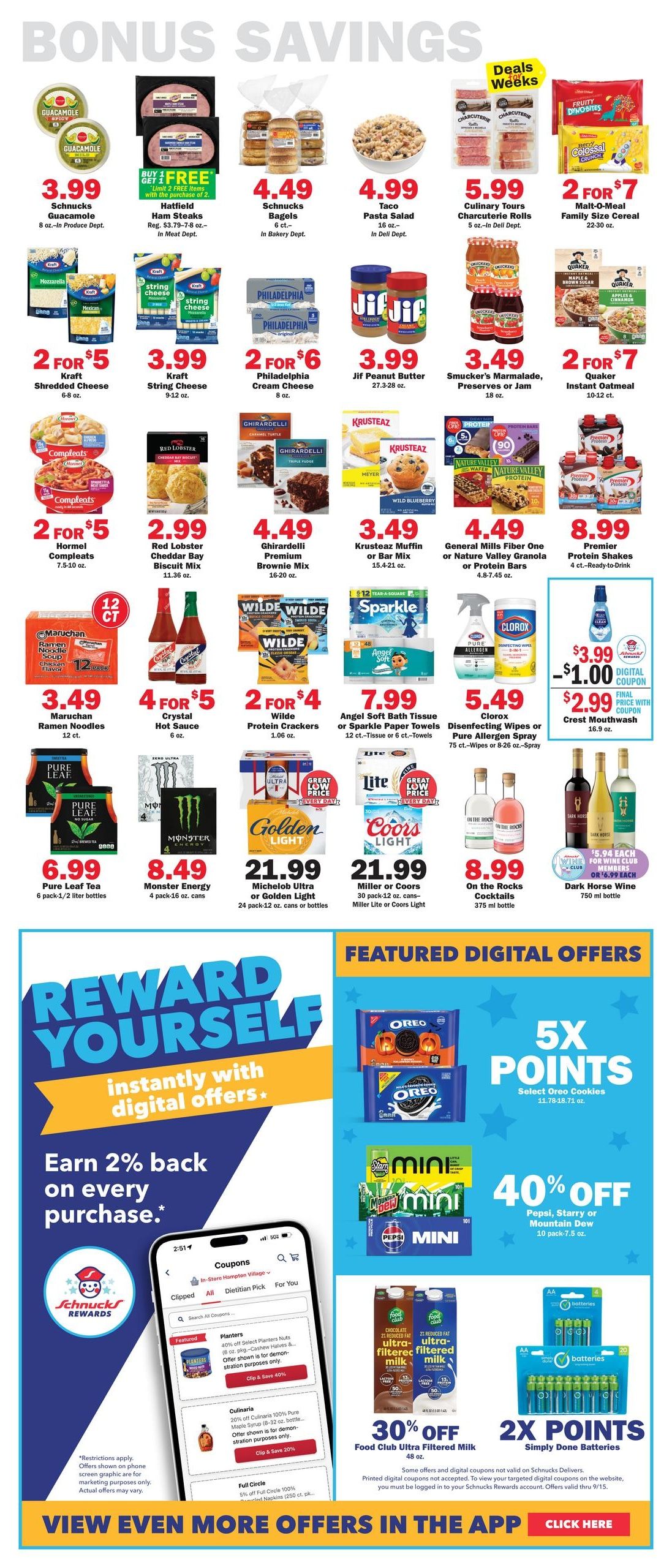 Schnucks (Belgrade Area, MO) Weekly Print Weekly Ad September 9 - 15, 2026