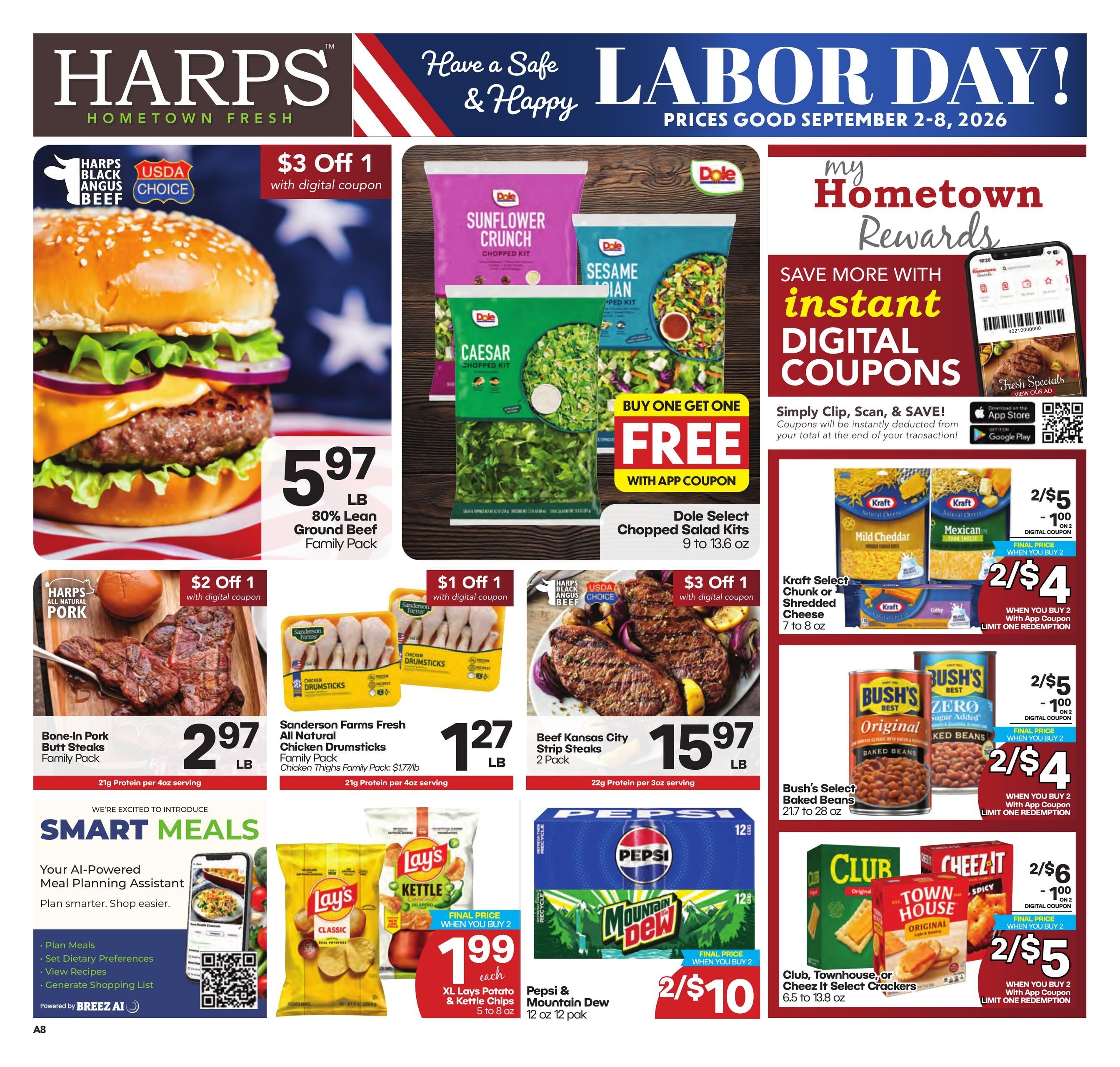 Harps Foods (Norman Area, OK) Weekly Ad September 2 - 8, 2026