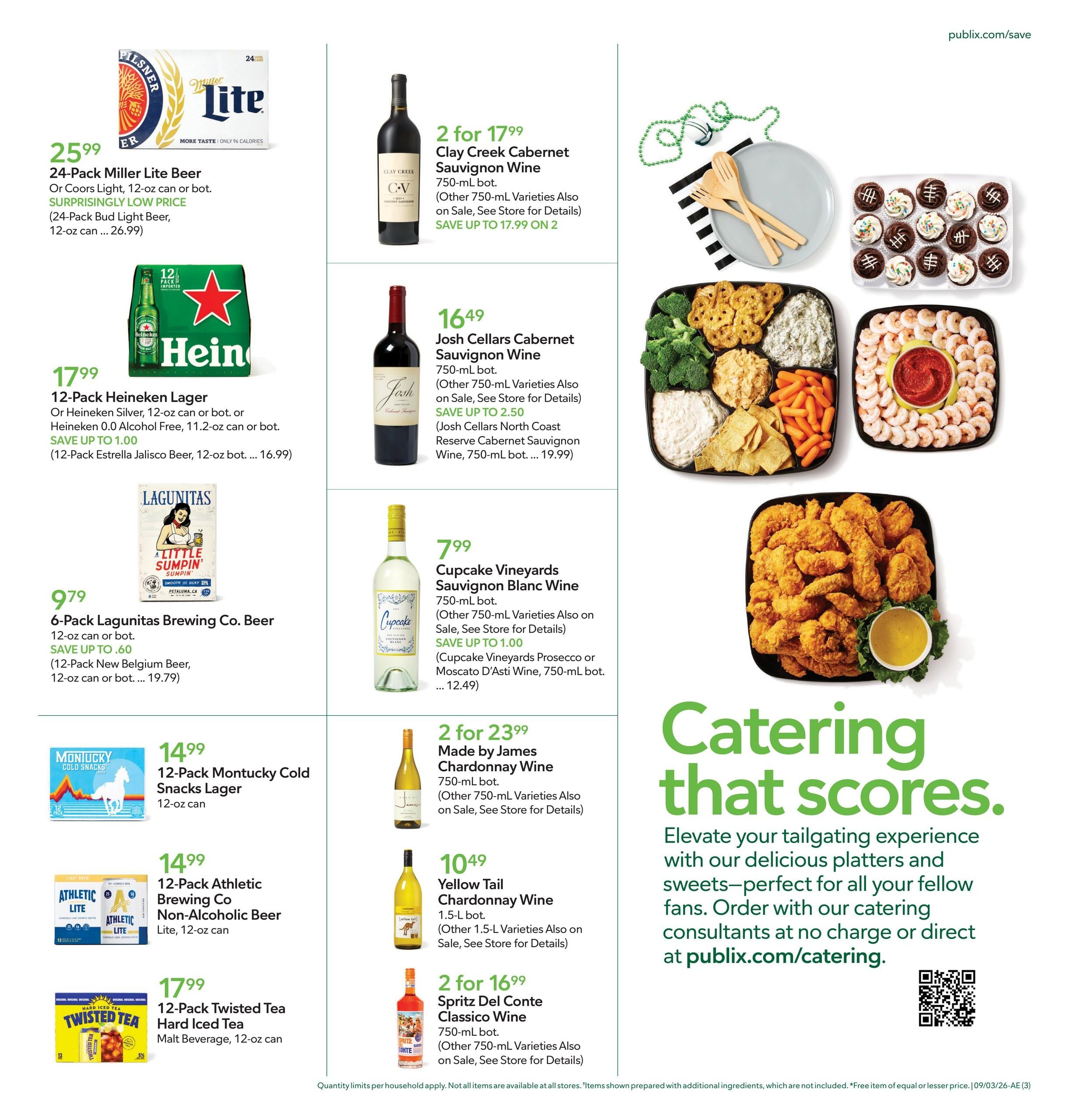 Publix (Huntsville Area, AL) Weekly Ad September 2 - 8, 2026