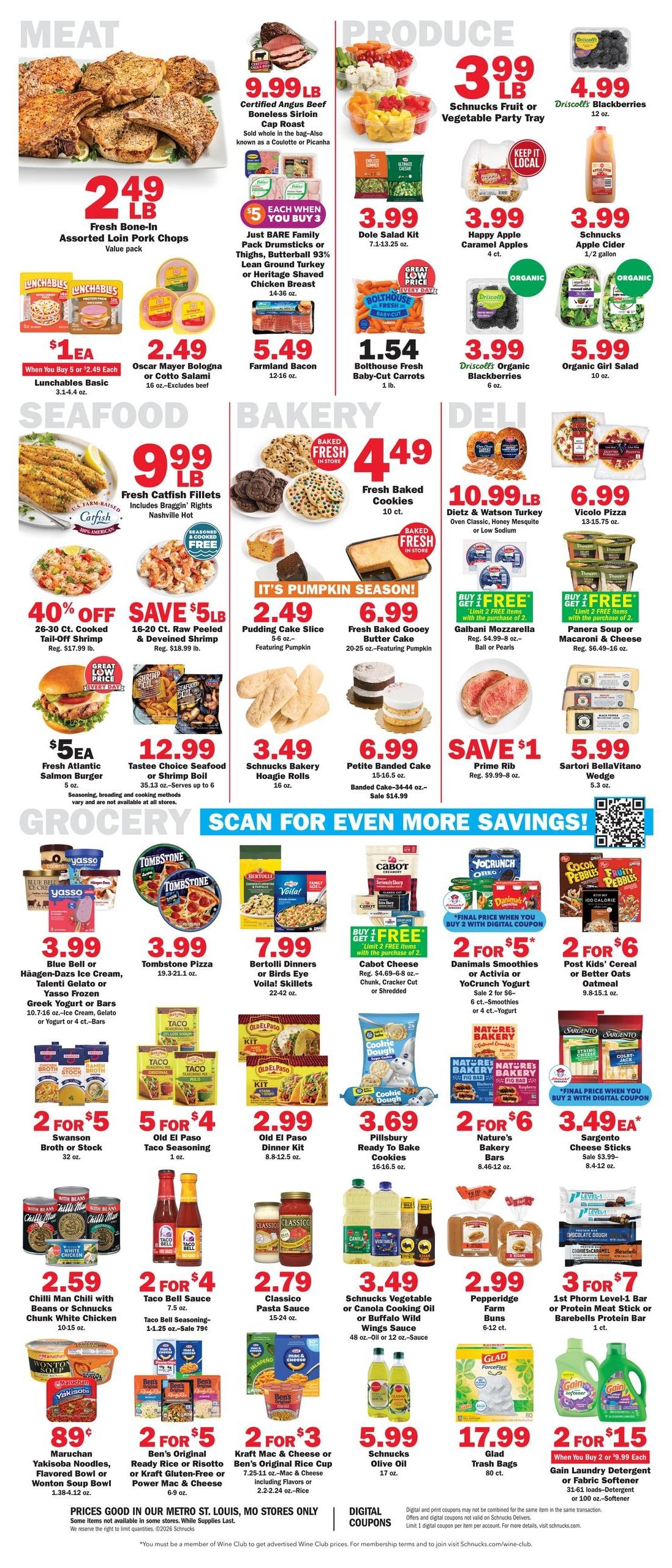 Schnucks (Bridgeton Area, MO) Weekly Print Weekly Ad September 9 - 15, 2026