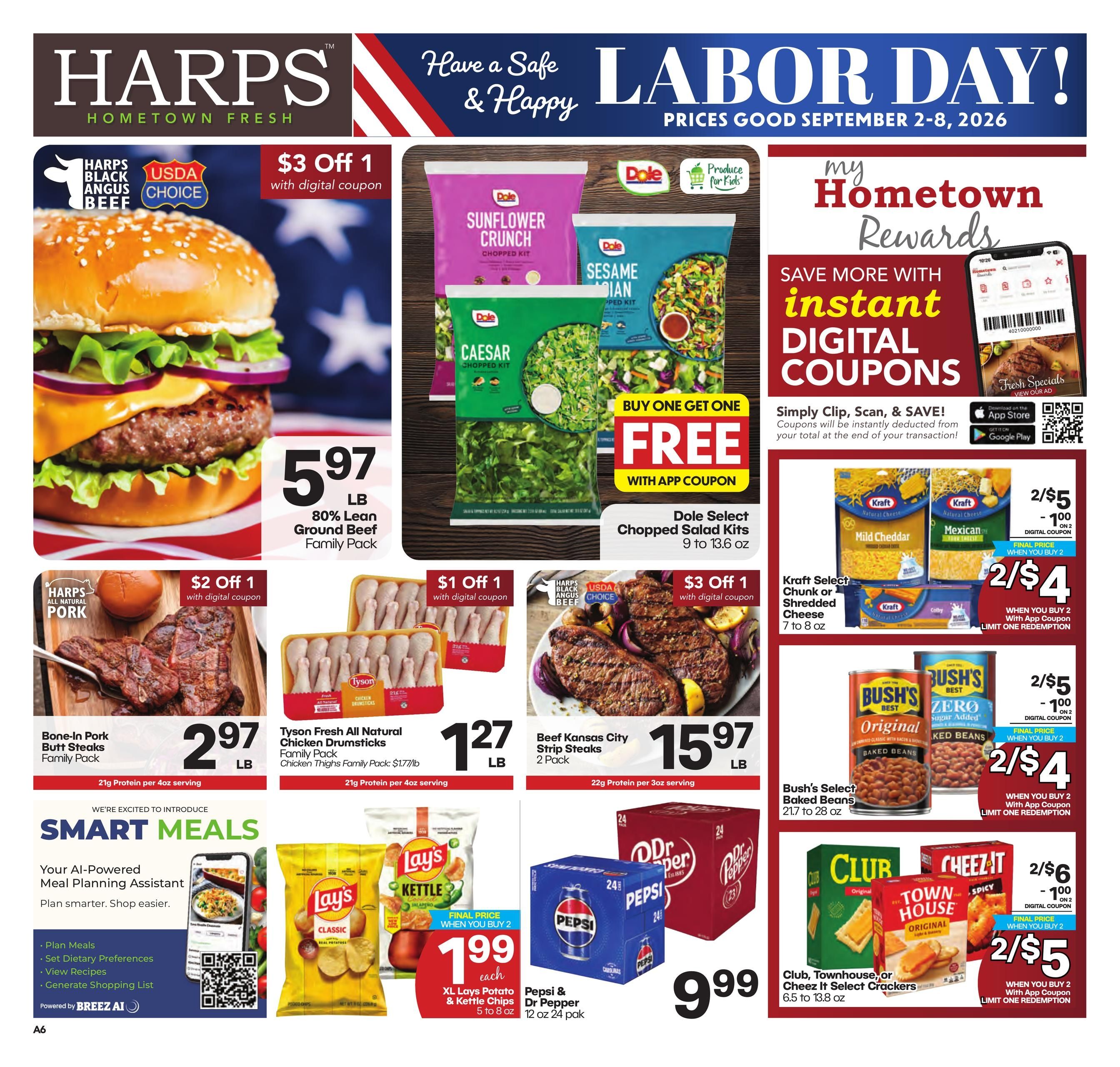 Harps Foods (Poplar Bluff Area, MO) Weekly Ad September 2 - 8, 2026