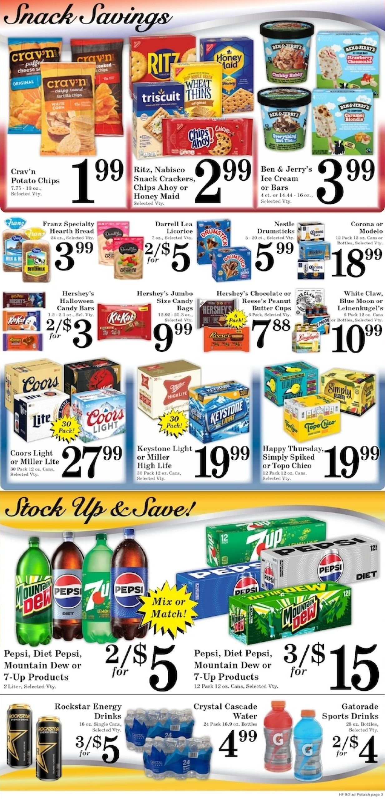 Harvest Foods (Moscow Area, ID) Weekly Ad September 2 - 8, 2026