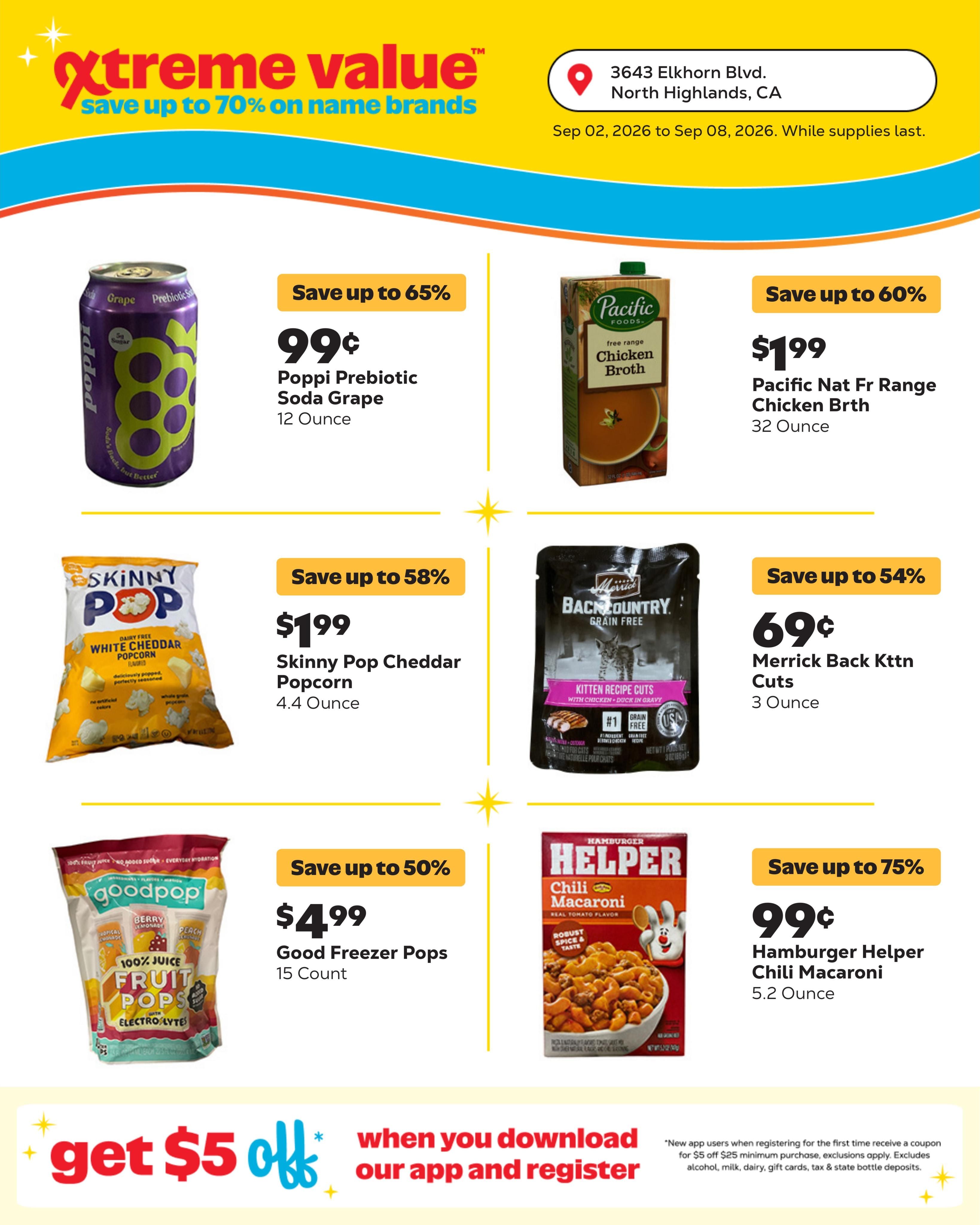 Grocery Outlet (North Highlands-Represa Area, CA) Weekly Ad September 2 - 8, 2026