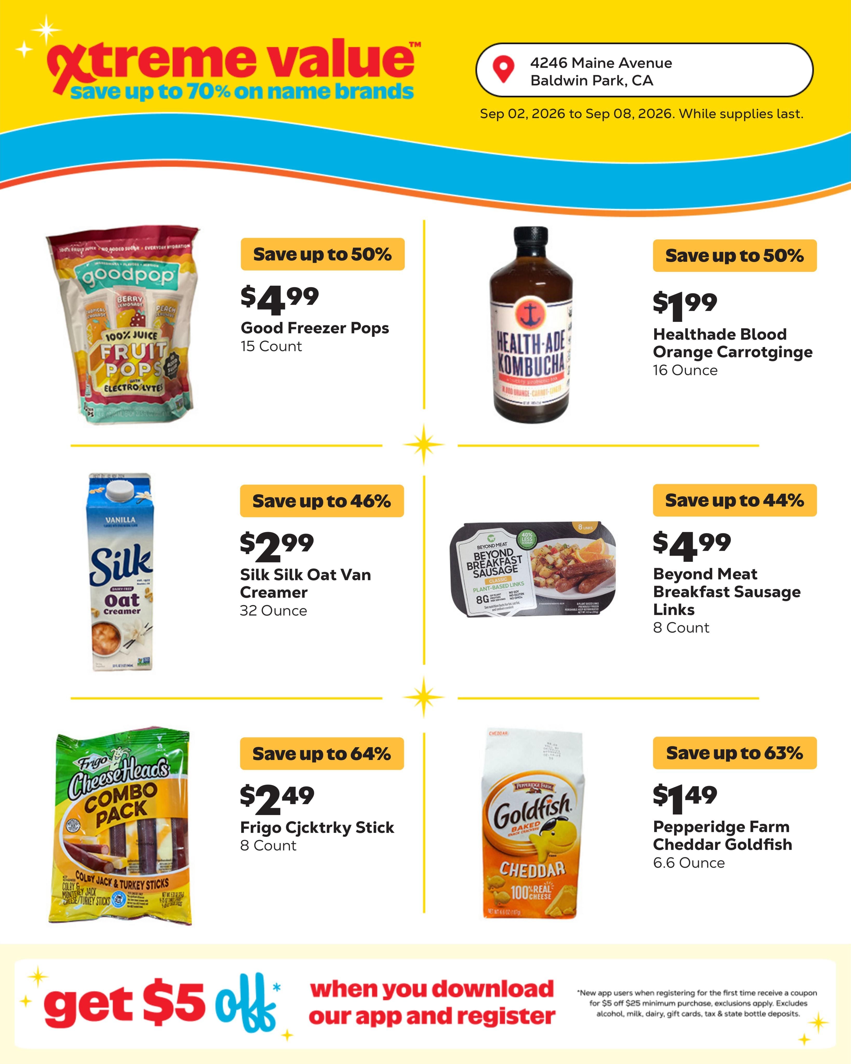 Grocery Outlet (West Covina Area, CA) Weekly Ad September 2 - 8, 2026