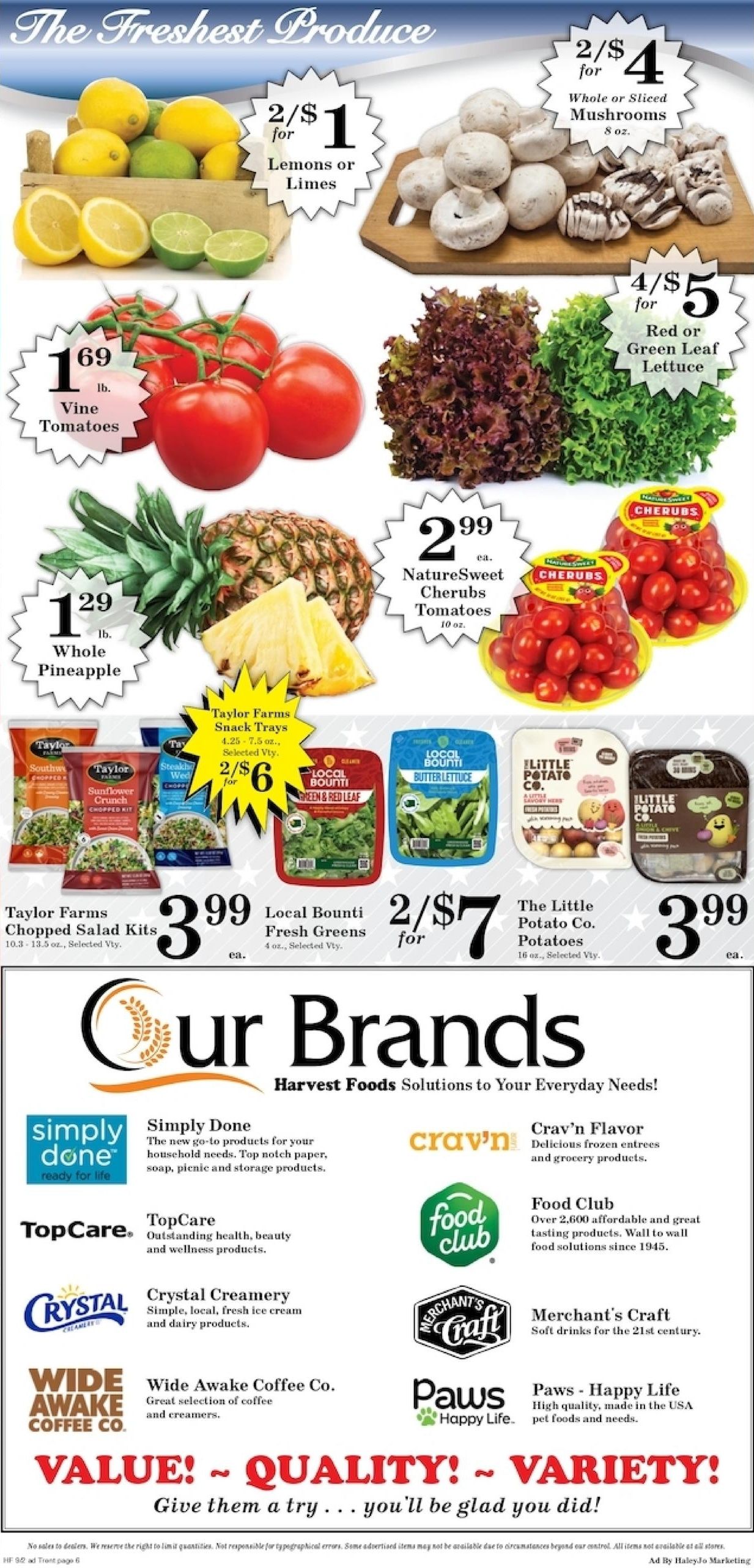 Harvest Foods (Spokane Valley Area, WA) Weekly Ad September 2 - 8, 2026