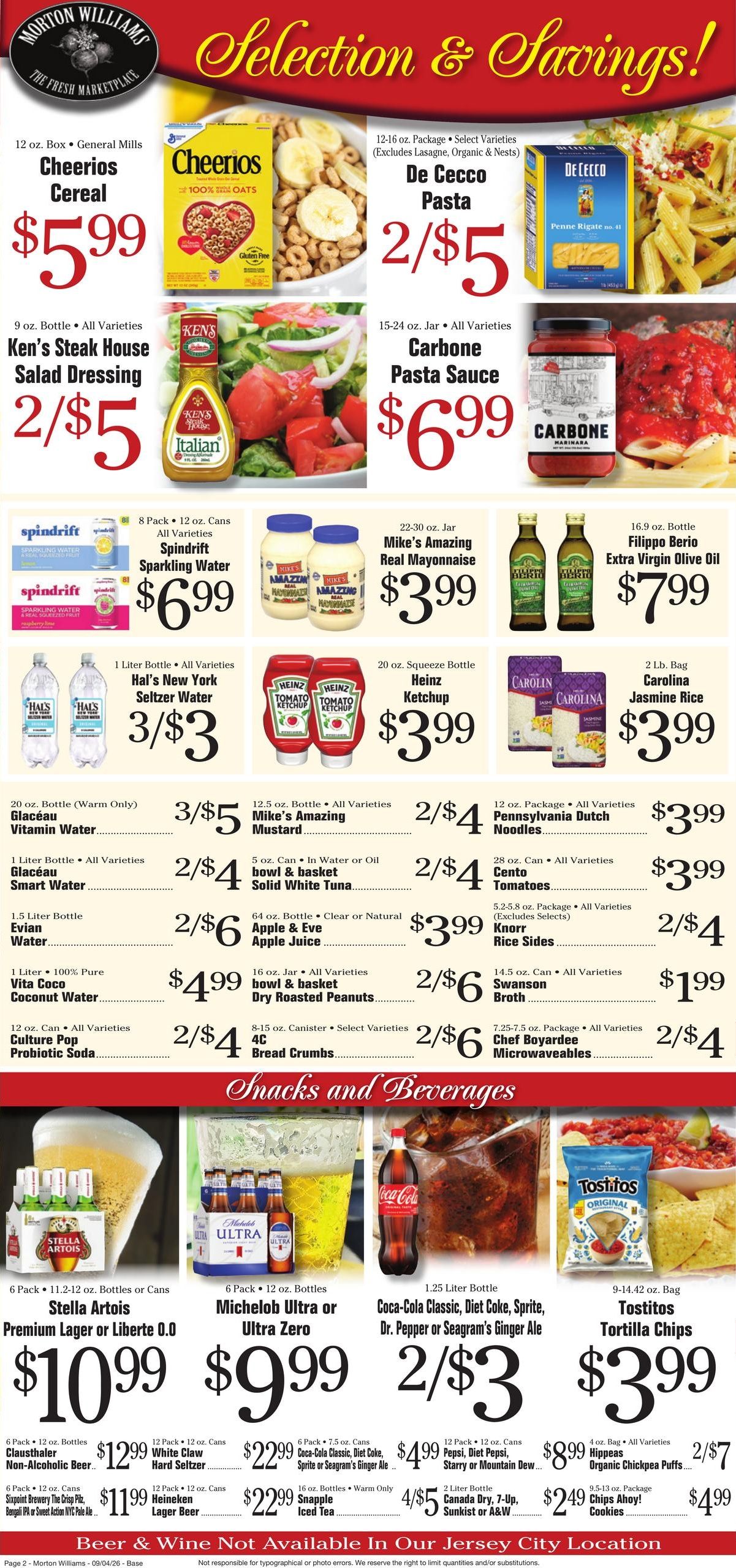 Morton Williams Supermarket (Bronx Area, NY) Weekly Ad September 4 - 10, 2026