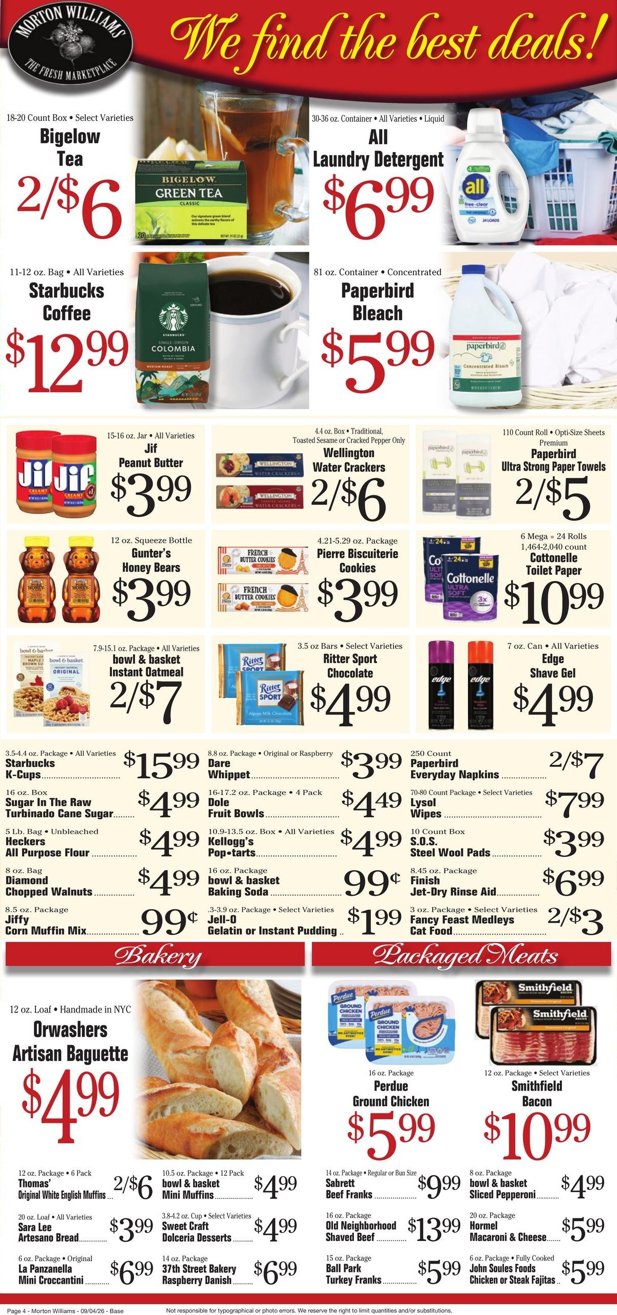 Morton Williams Supermarket (Bronx Area, NY) Weekly Ad September 4 - 10, 2026