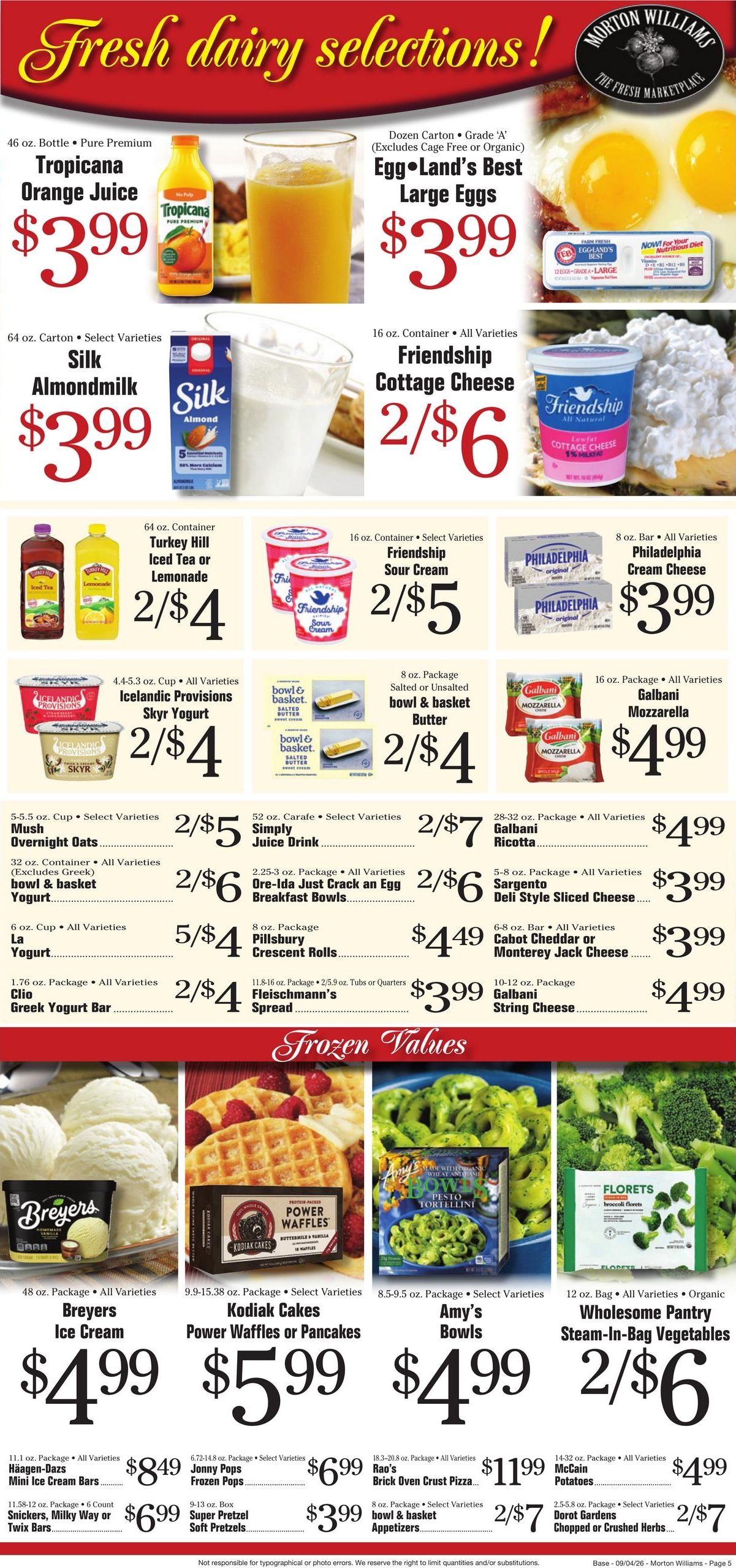 Morton Williams Supermarket (Bronx Area, NY) Weekly Ad September 4 - 10, 2026