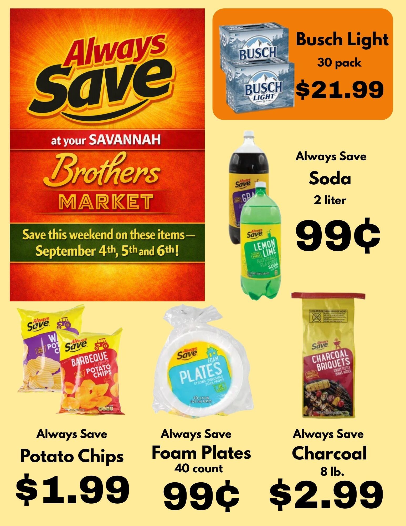 Brothers Market (Savannah, MO) 3 Day Sale Weekly Ad September 4 - 6, 2026