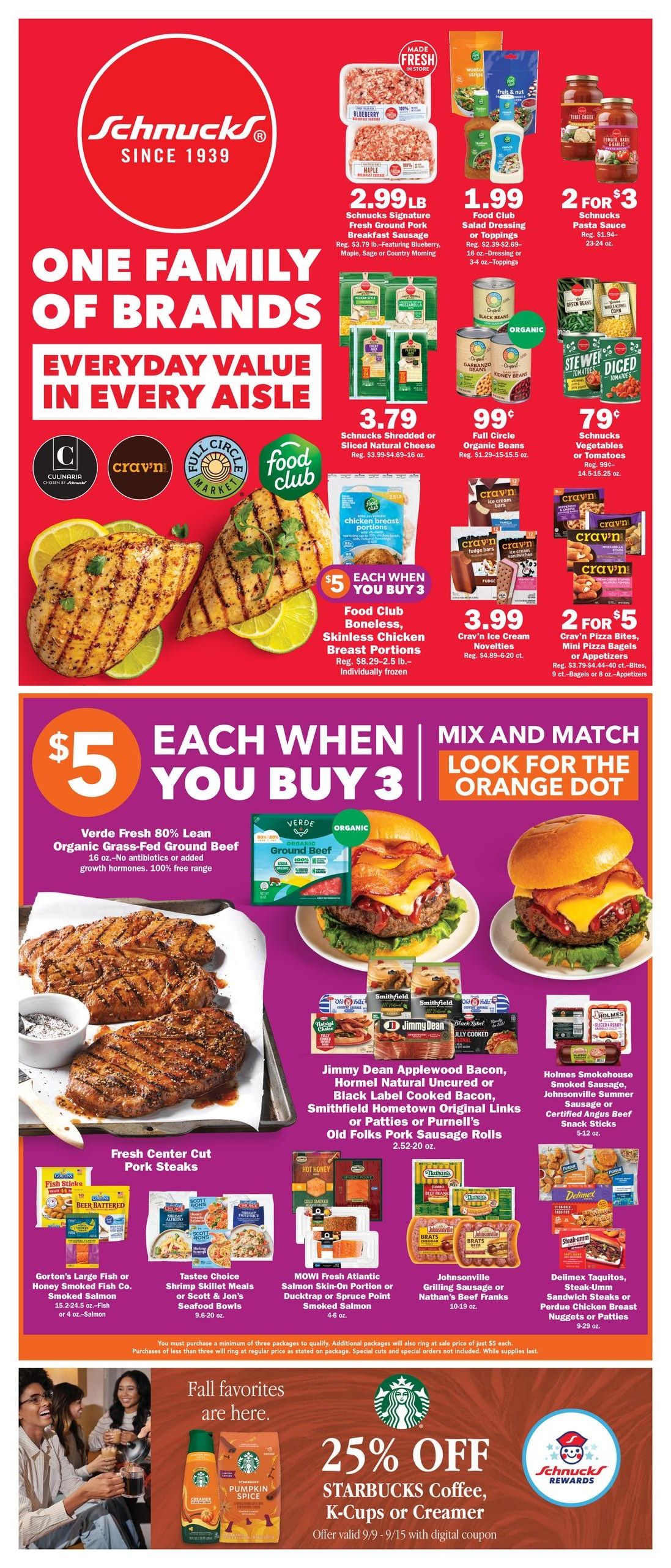 Schnucks (Peoria Area, IL) Weekly Print Weekly Ad September 9 - 15, 2026