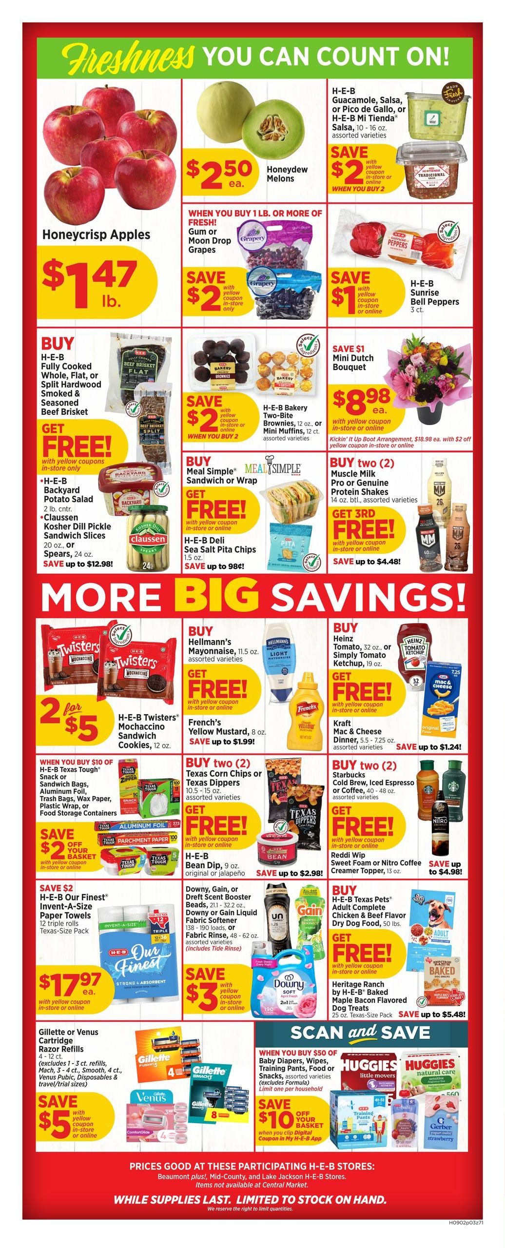 H-E-B (China Area, TX) Weekly Ad September 2 - 8, 2026