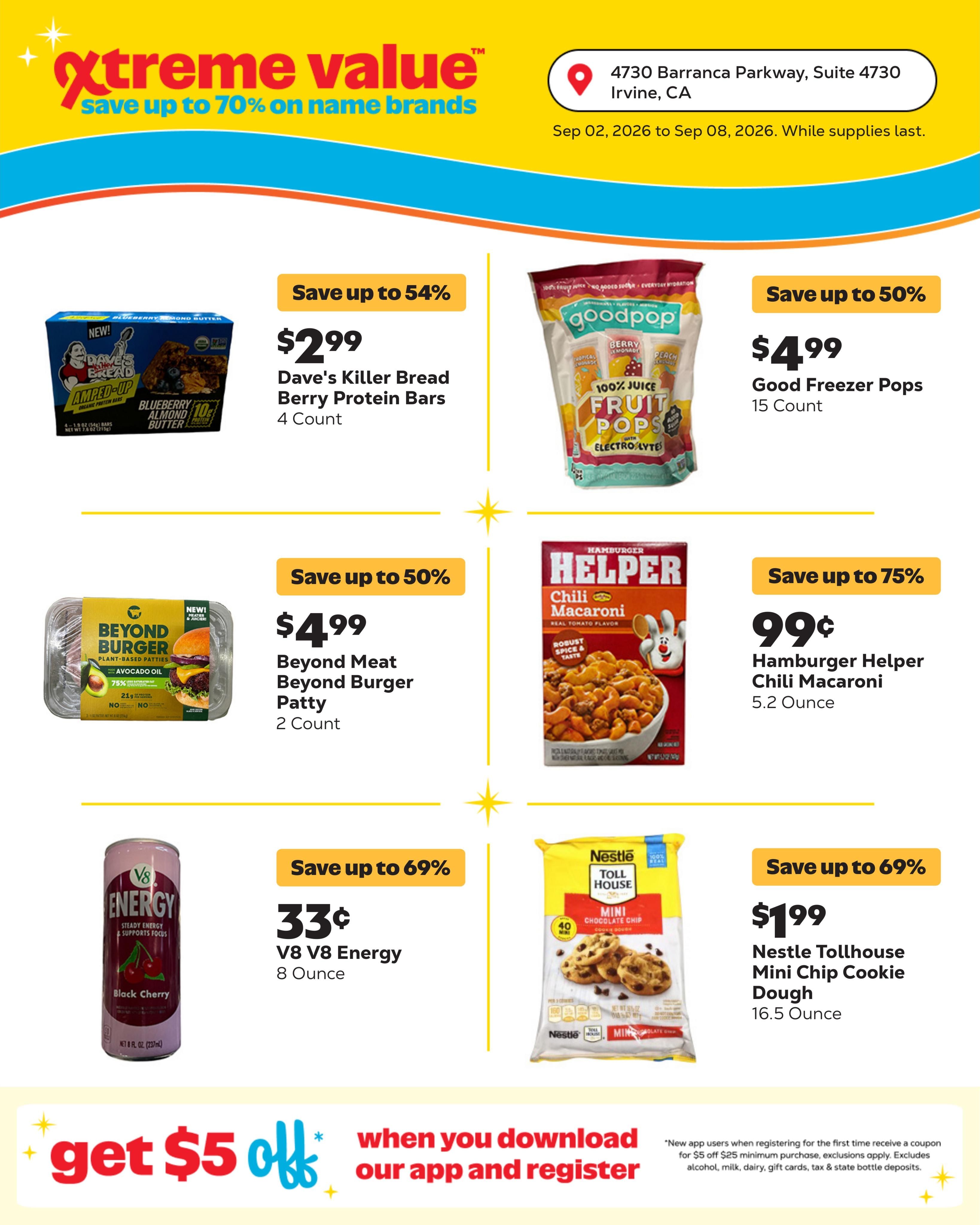 Grocery Outlet (Aliso Viejo Area, CA) Weekly Ad September 2 - 8, 2026
