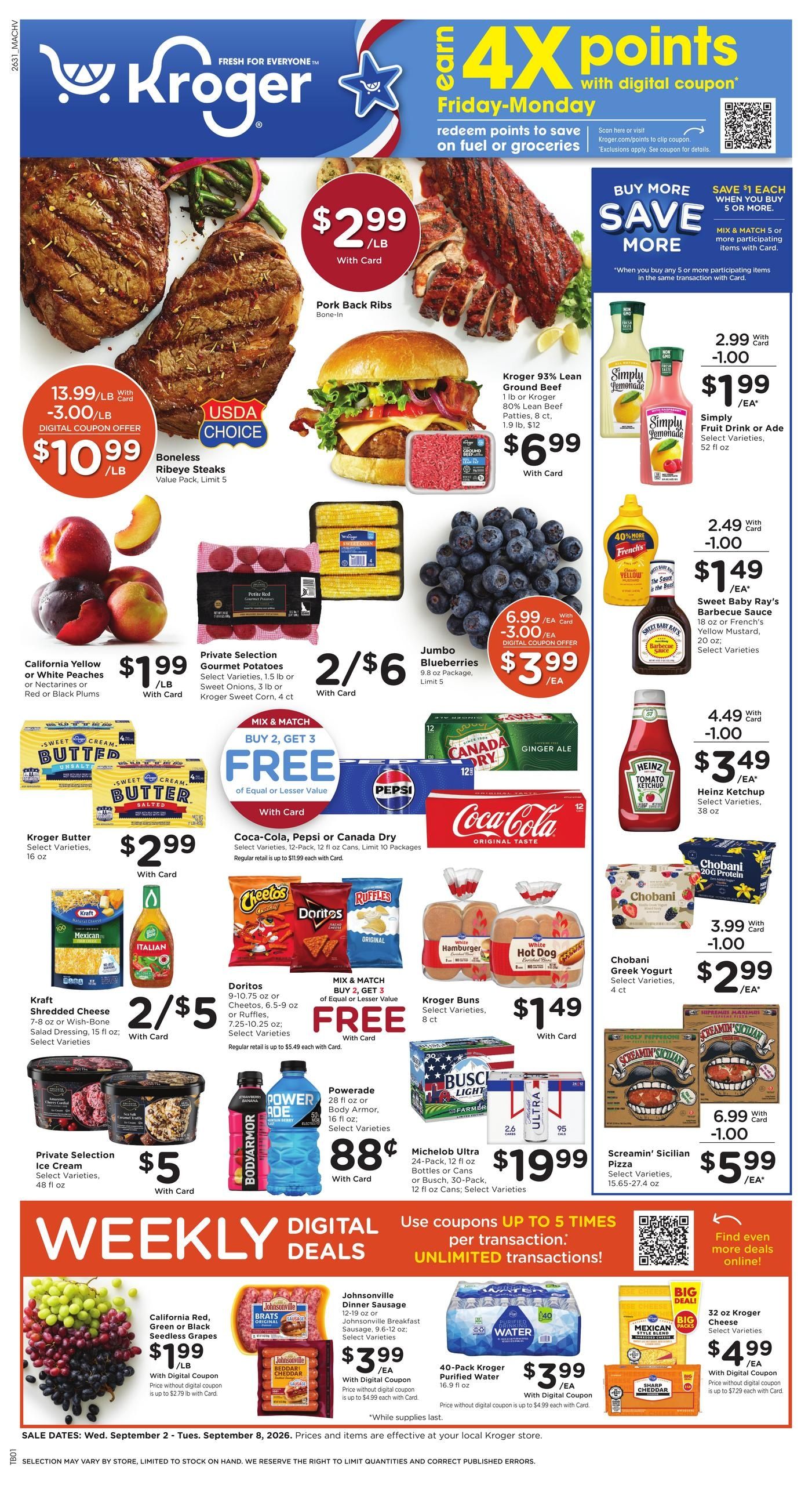 Kroger (Arvonia Area, VA) Weekly Ad September 2 - 8, 2026
