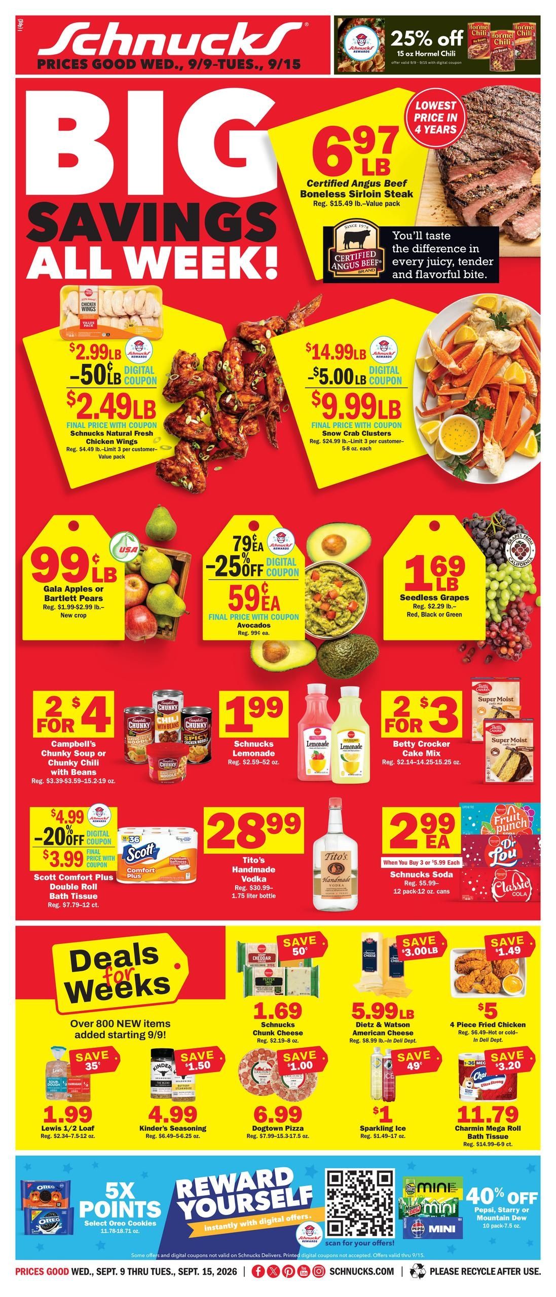Schnucks (Alton Area, IL) Weekly Print Weekly Ad September 9 - 15, 2026